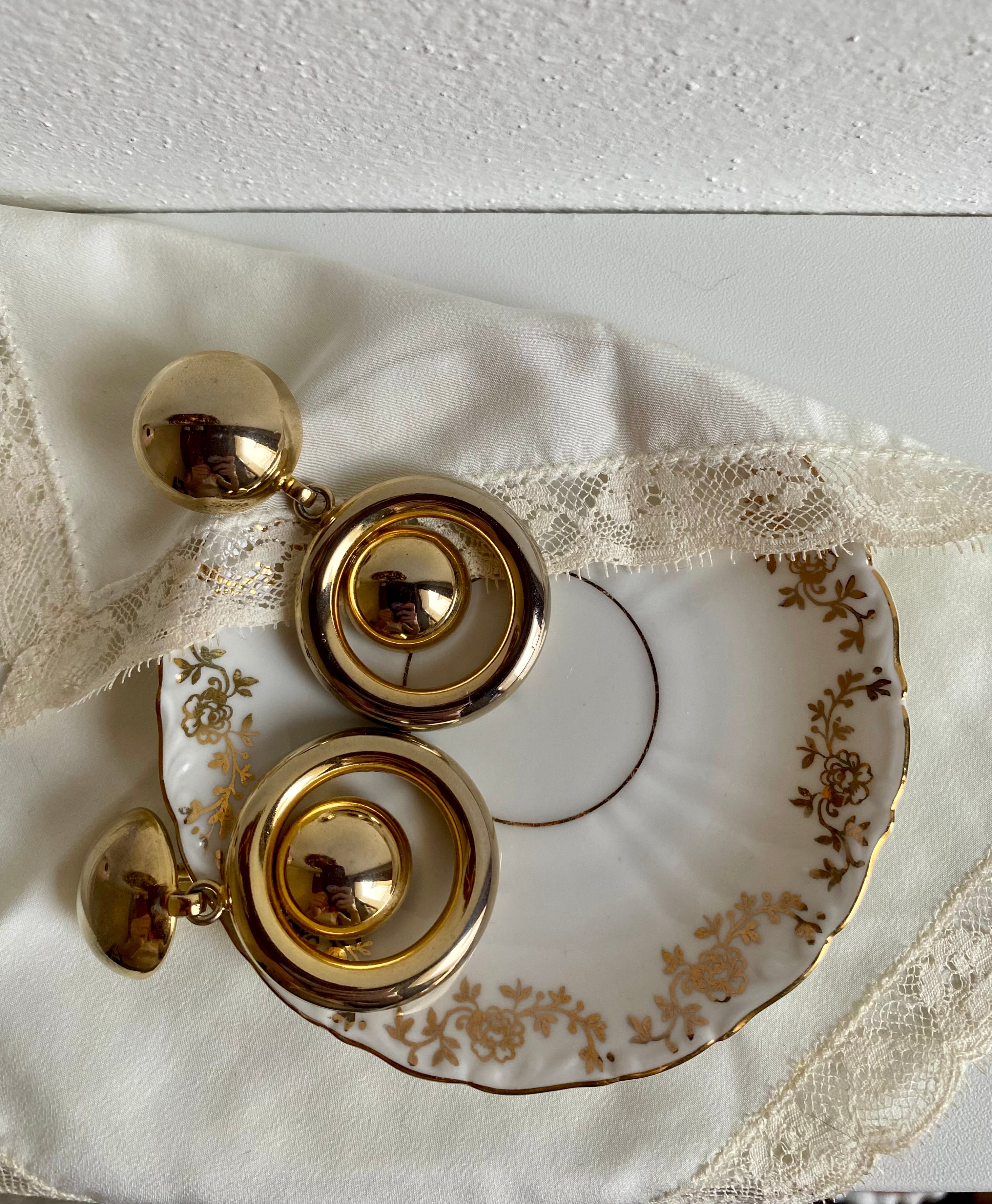 Boucles d'oreilles maxi rondes