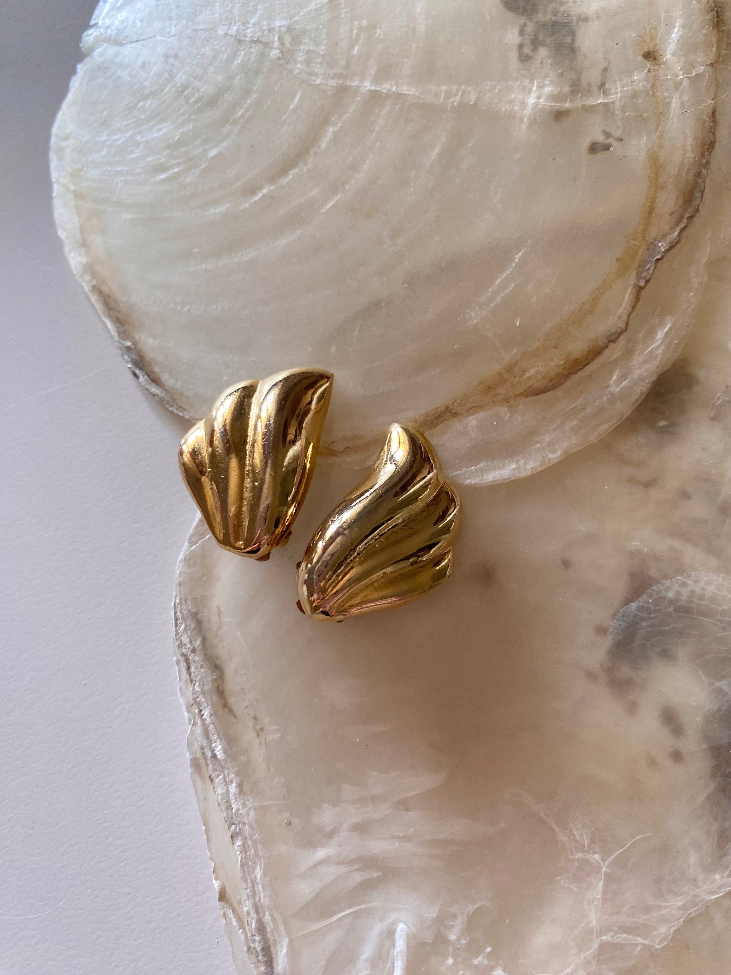 Boucles d'oreilles clips marine