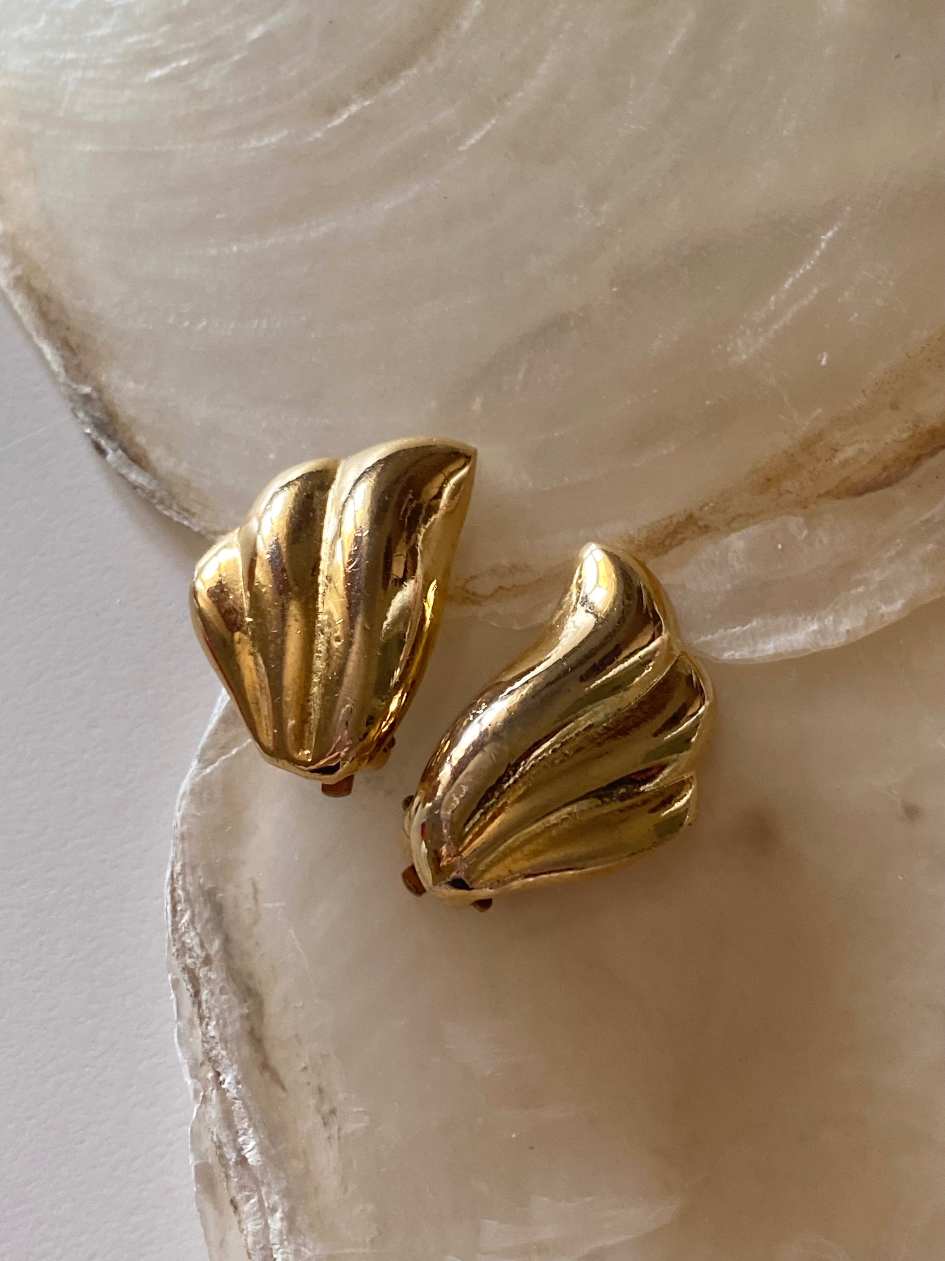 Boucles d'oreilles clips marine