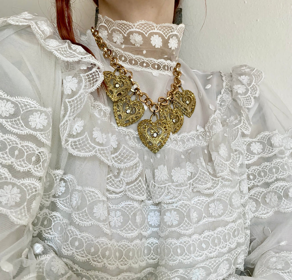Cupido collana con cuori