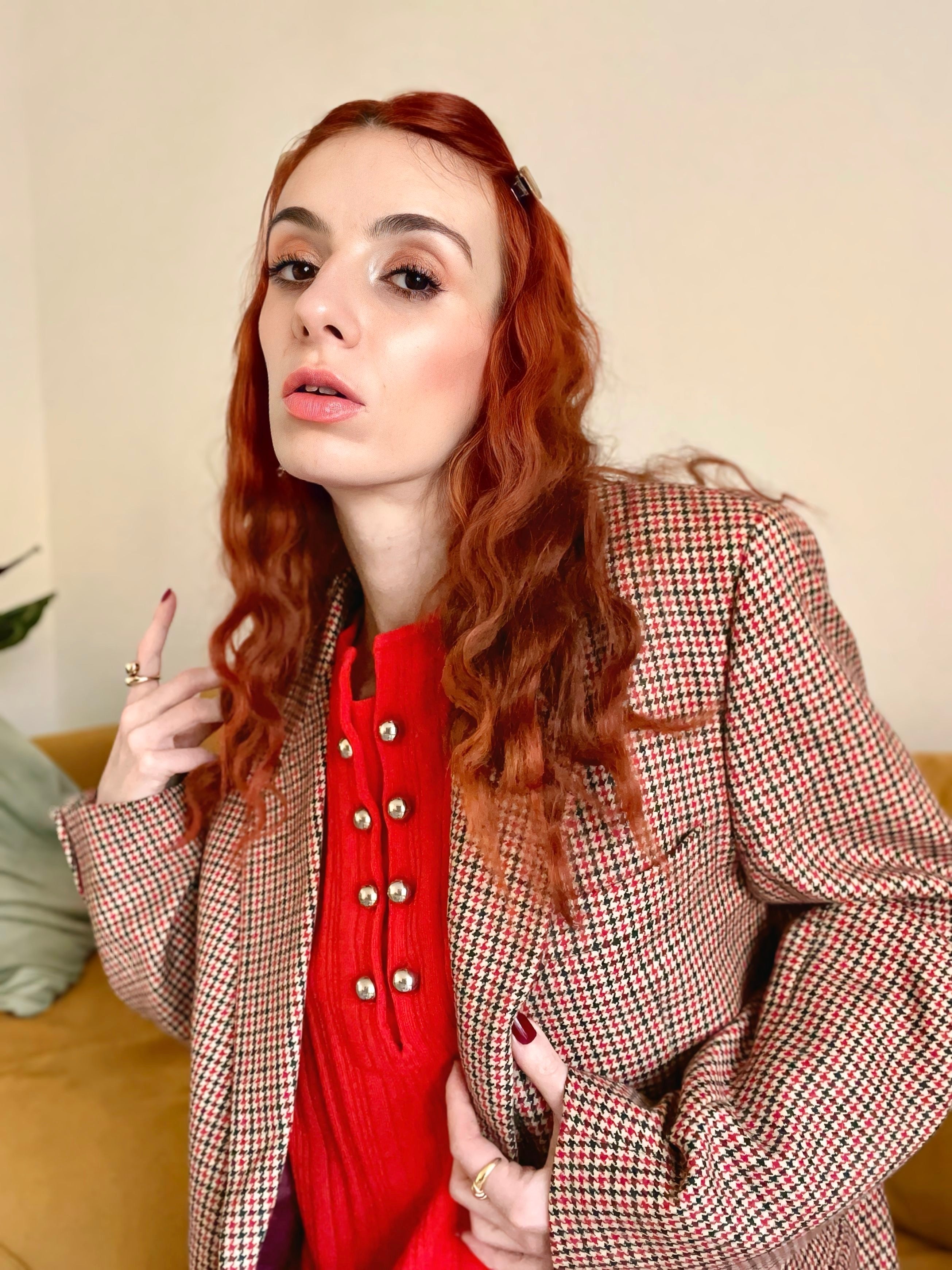 Blazer pied de poule