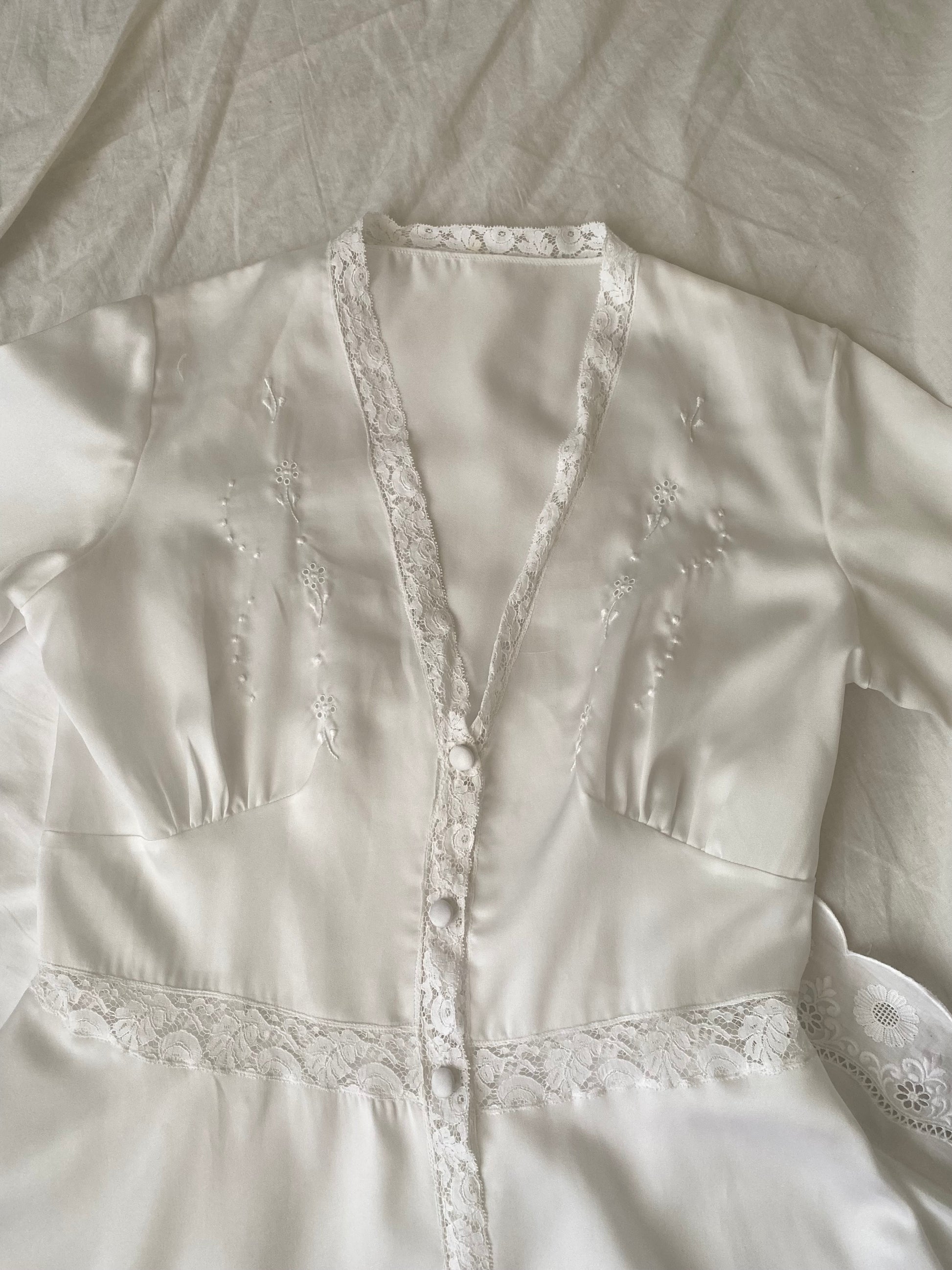Set sottoveste e vestaglia anni ‘70s