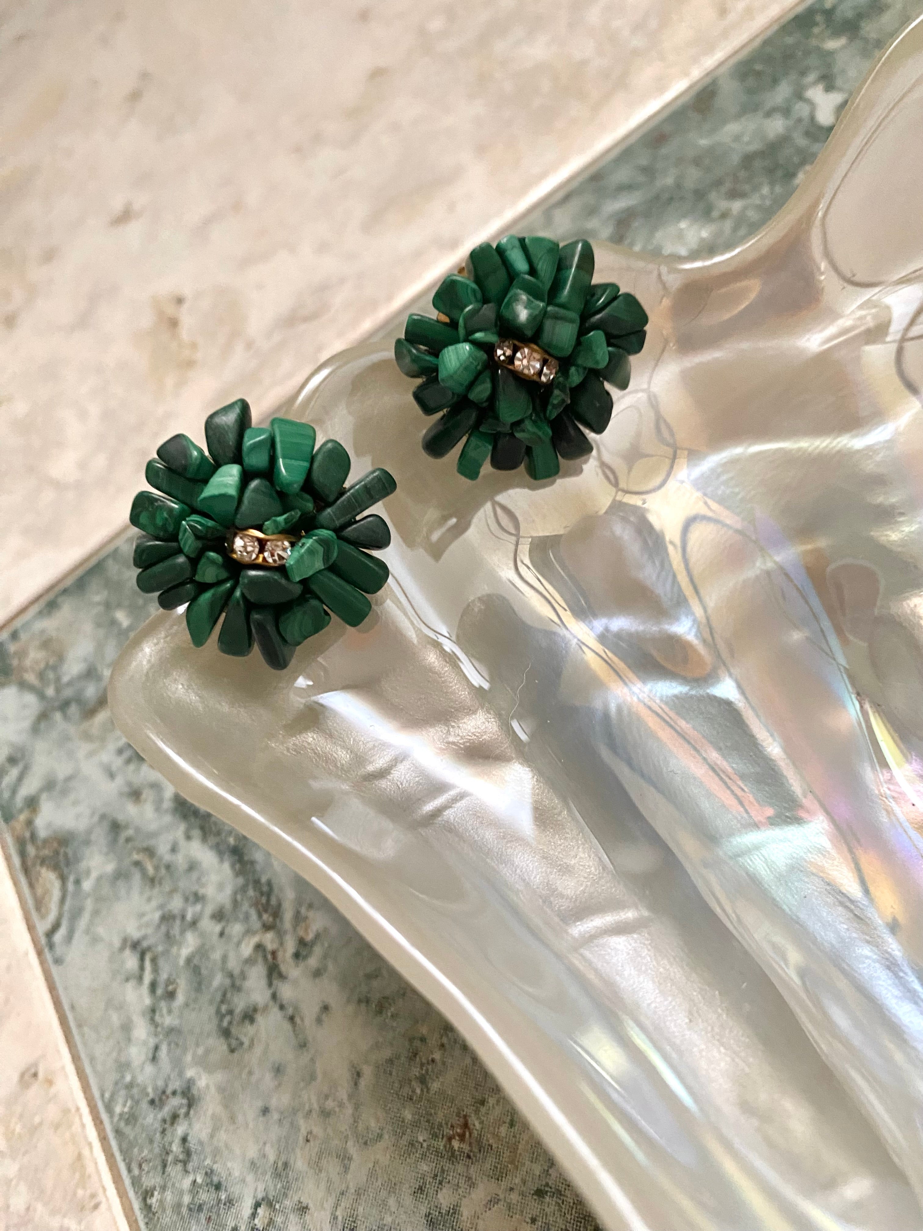 SMERALDO orecchini in pietre vere