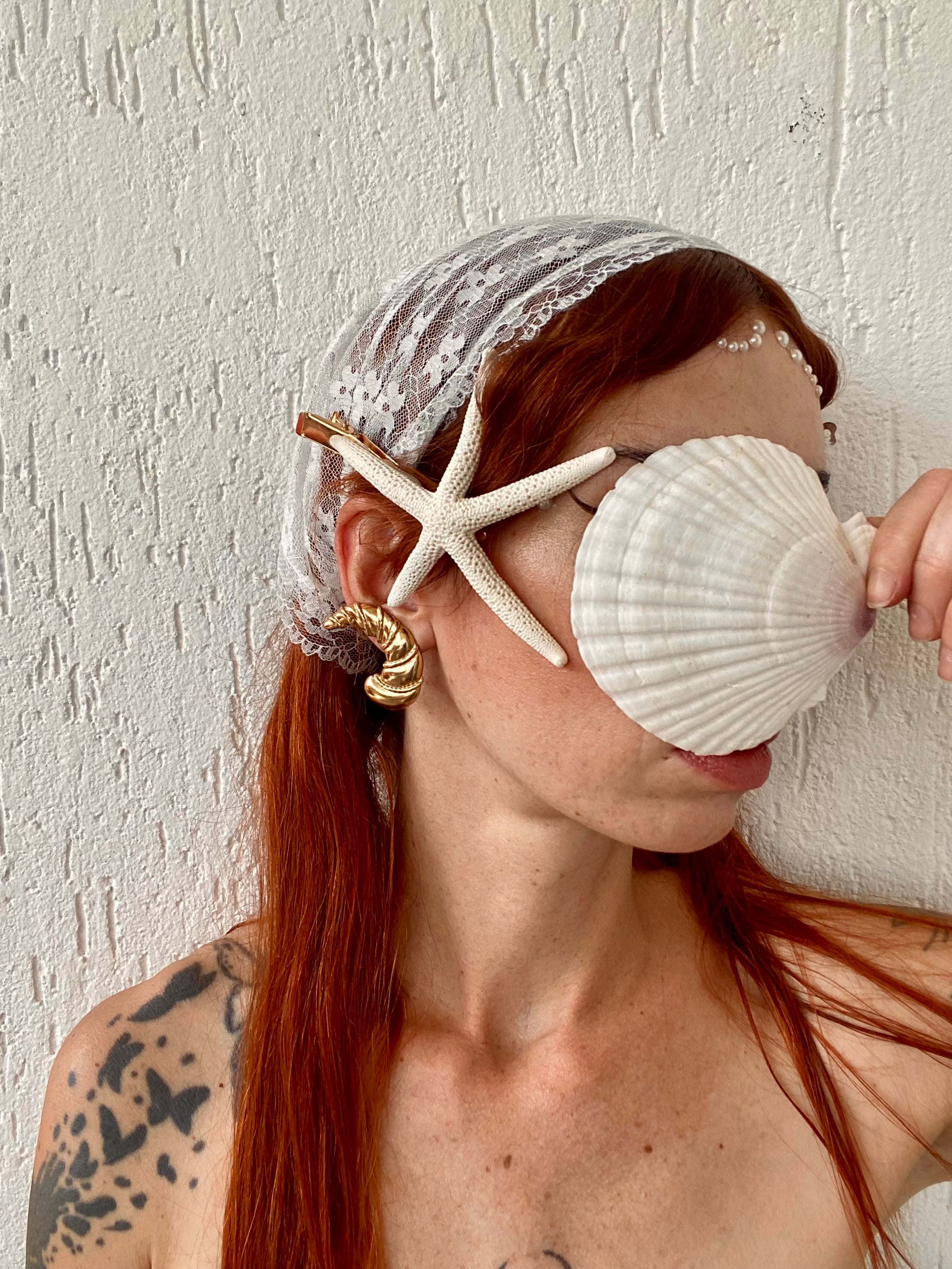 Nereide orecchini a clip a conchiglia by P&M Paris