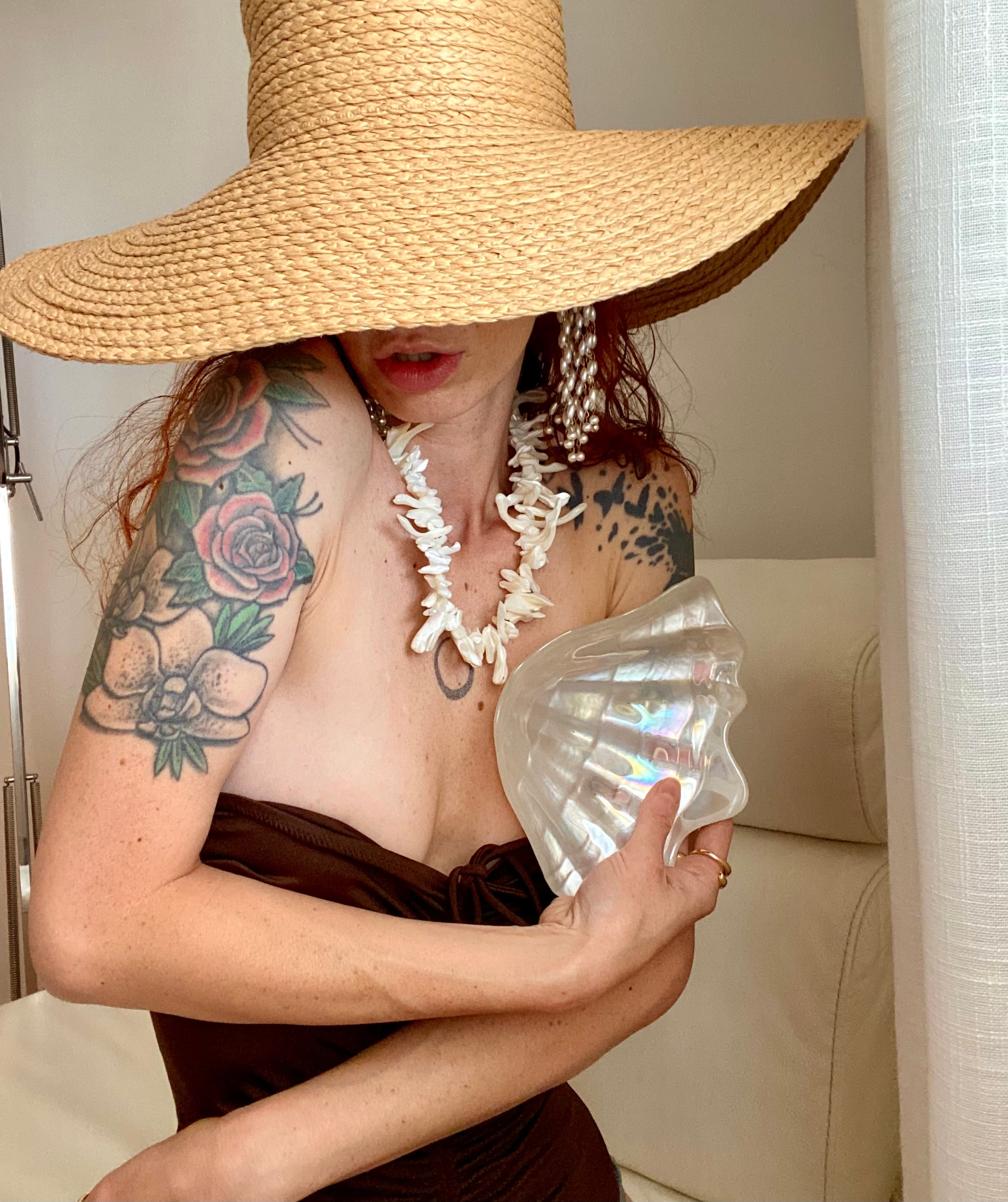 SIRENA Collana girocollo in vere conchiglie