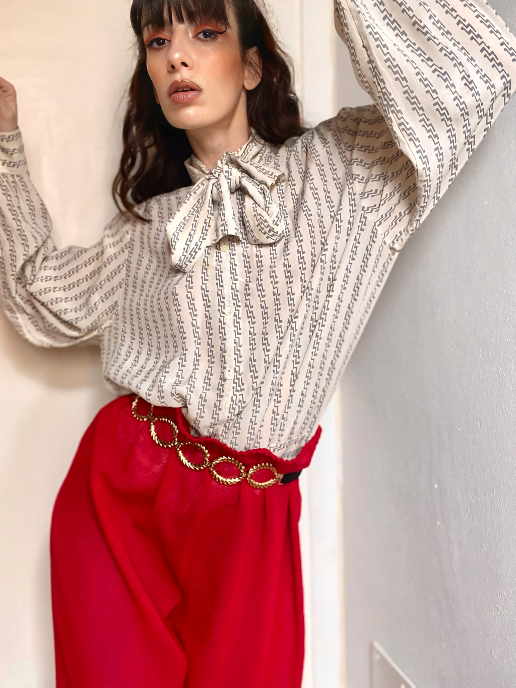 Camicia jabot sartoriale anni settanta