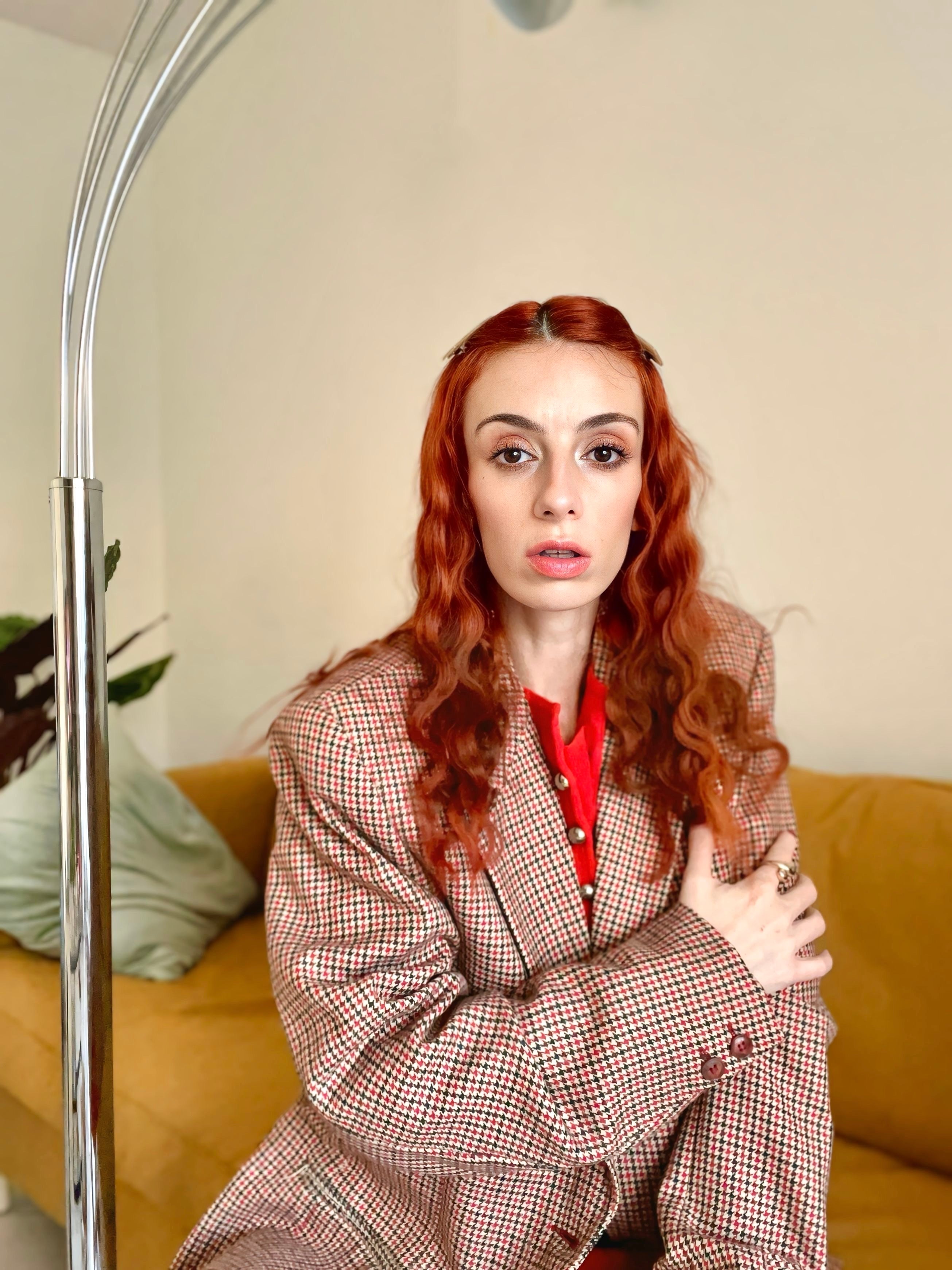 Blazer pied de poule