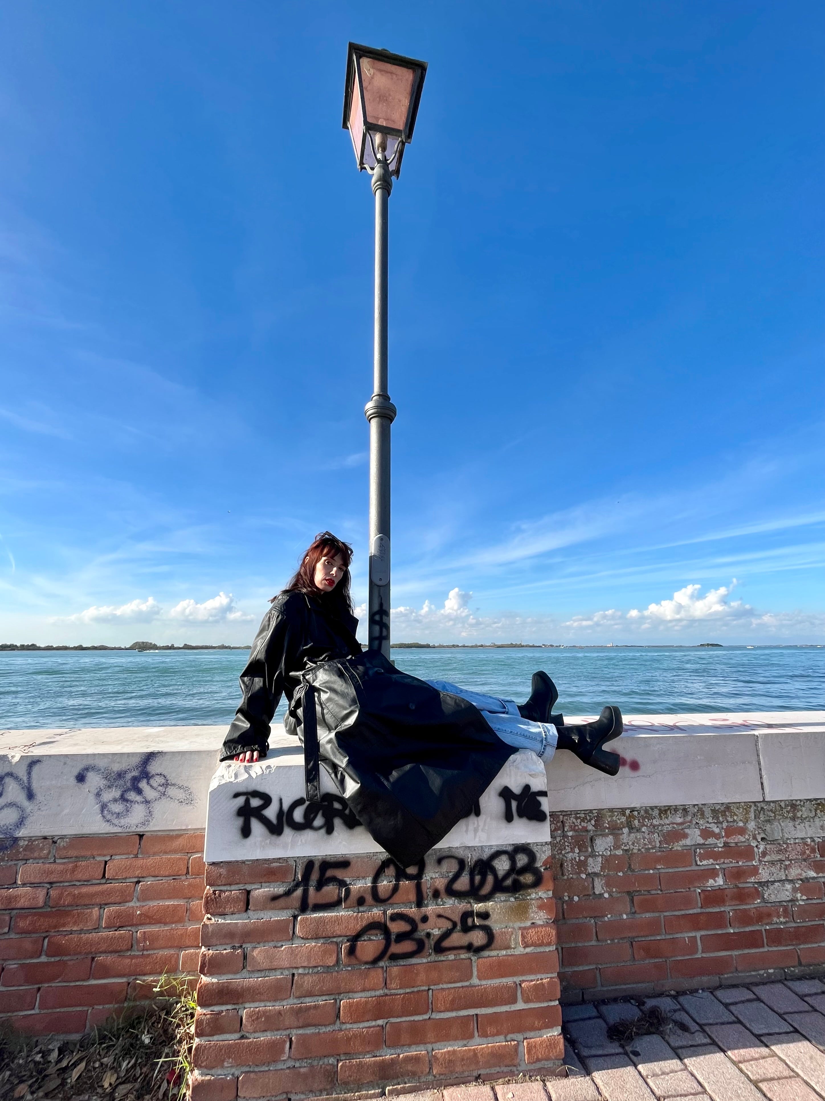 Trench oversize en cuir