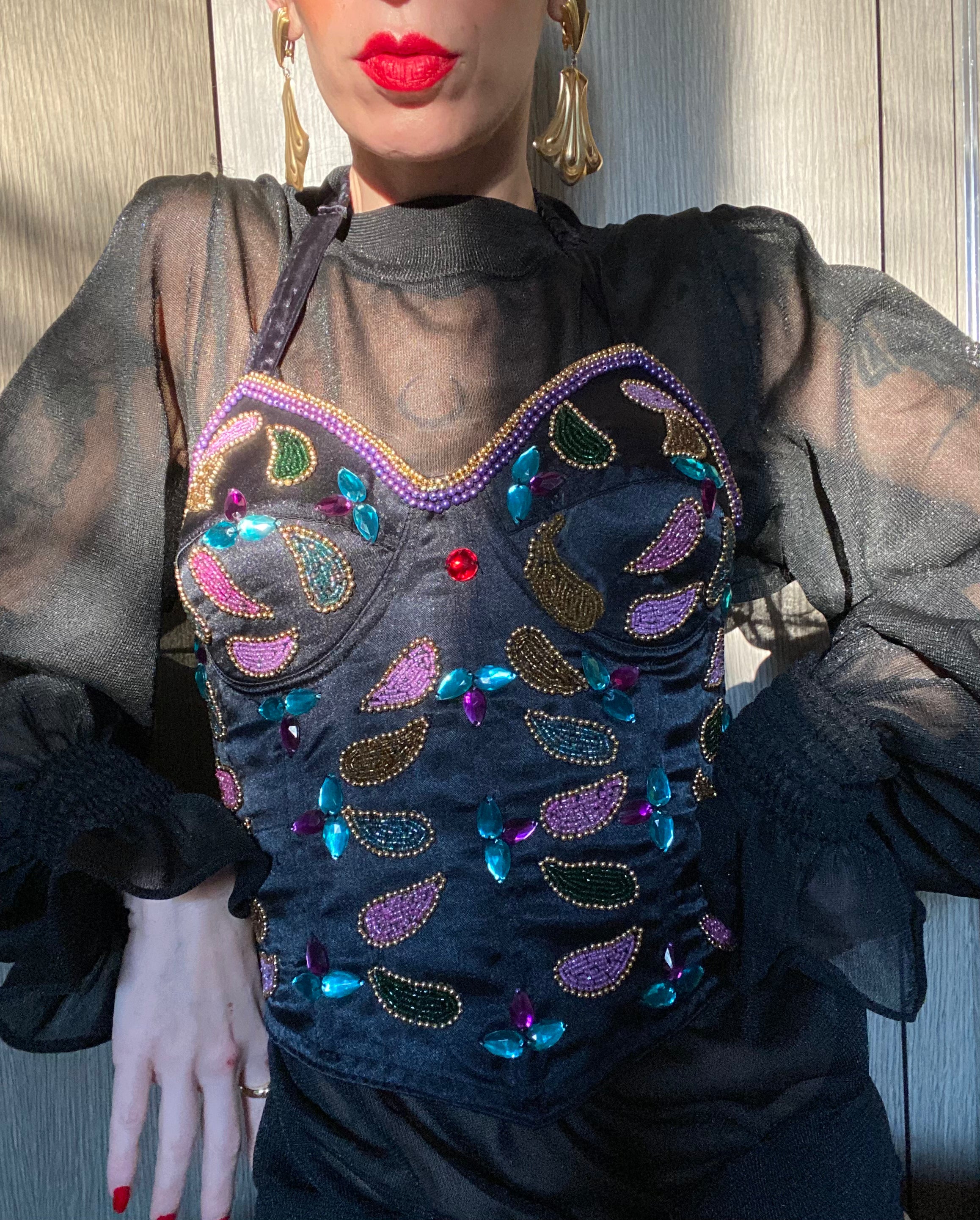 Corset balle avec pierres