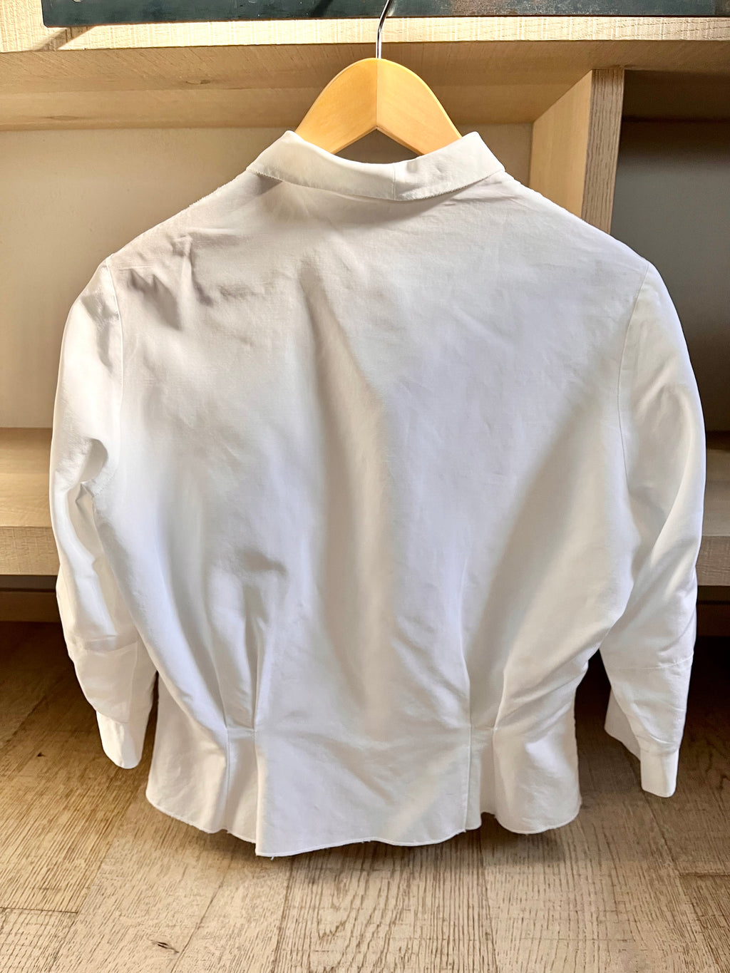 Camicia in pizzo macramè a palloncino