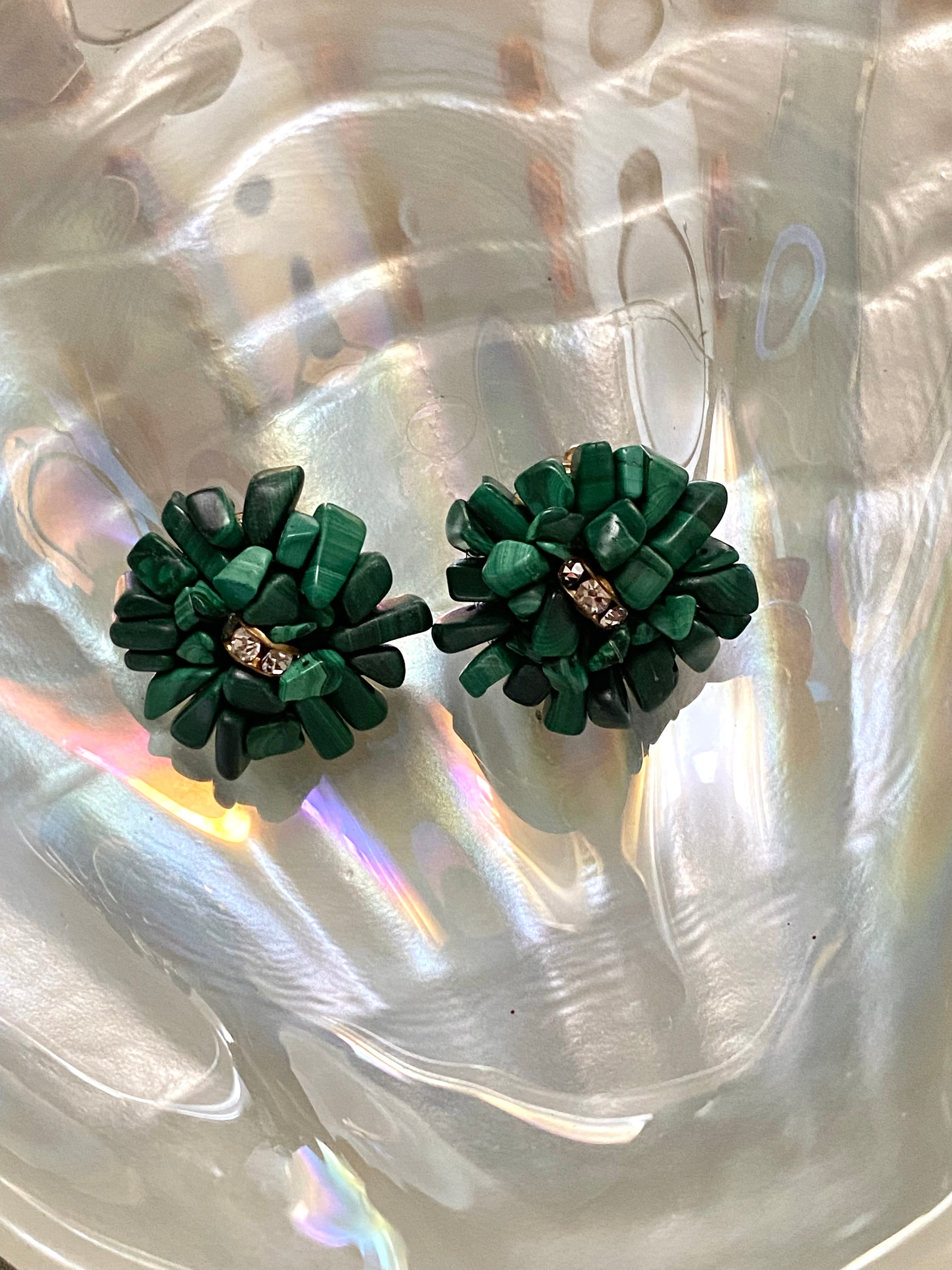 SMERALDO orecchini in pietre vere