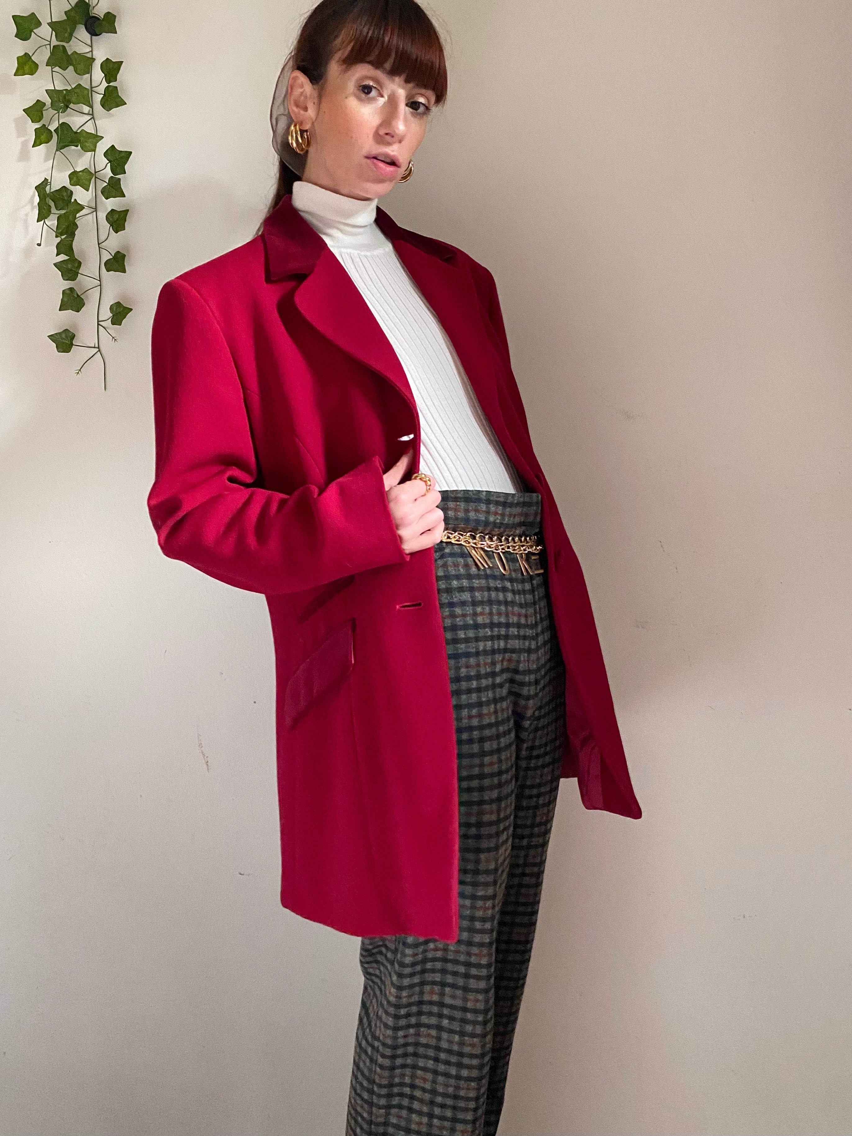 Blazer con dettagli in velluto monopetto