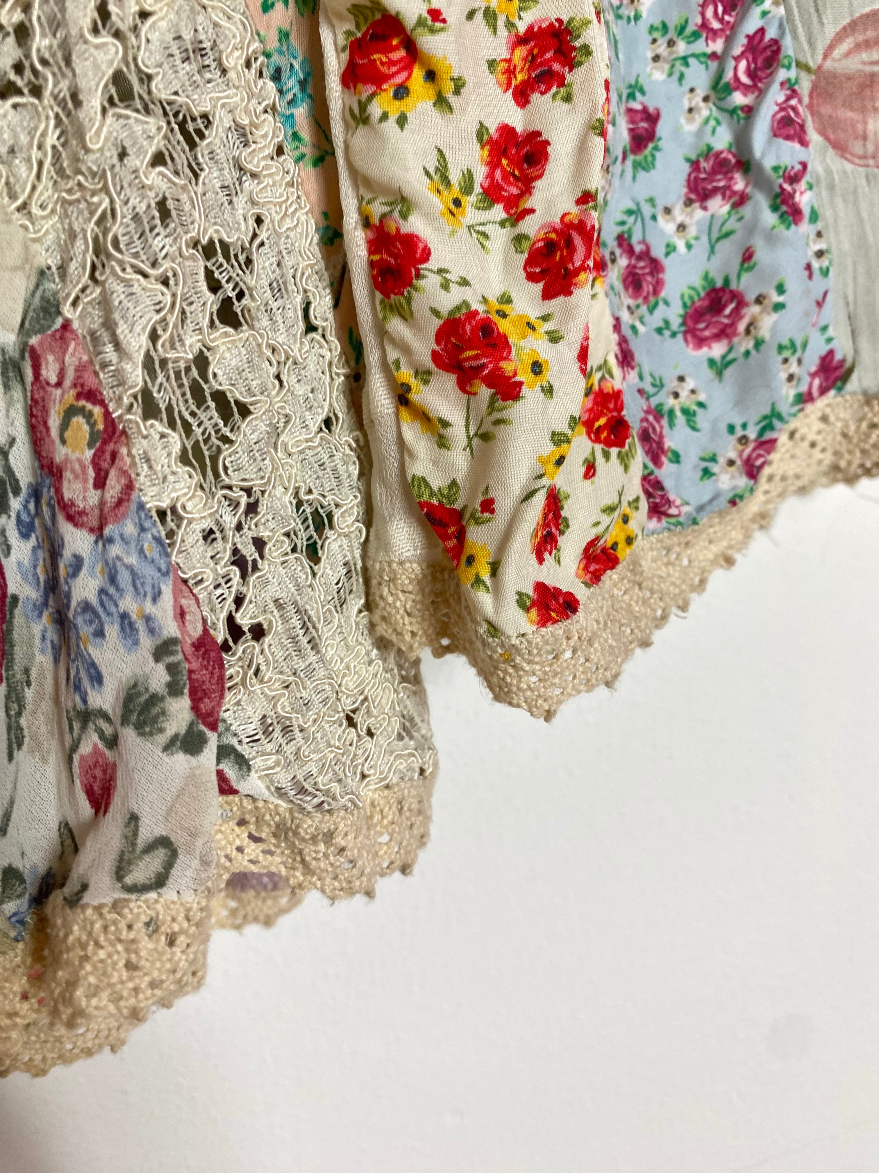 Gonna midi effetto stropicciato 70s