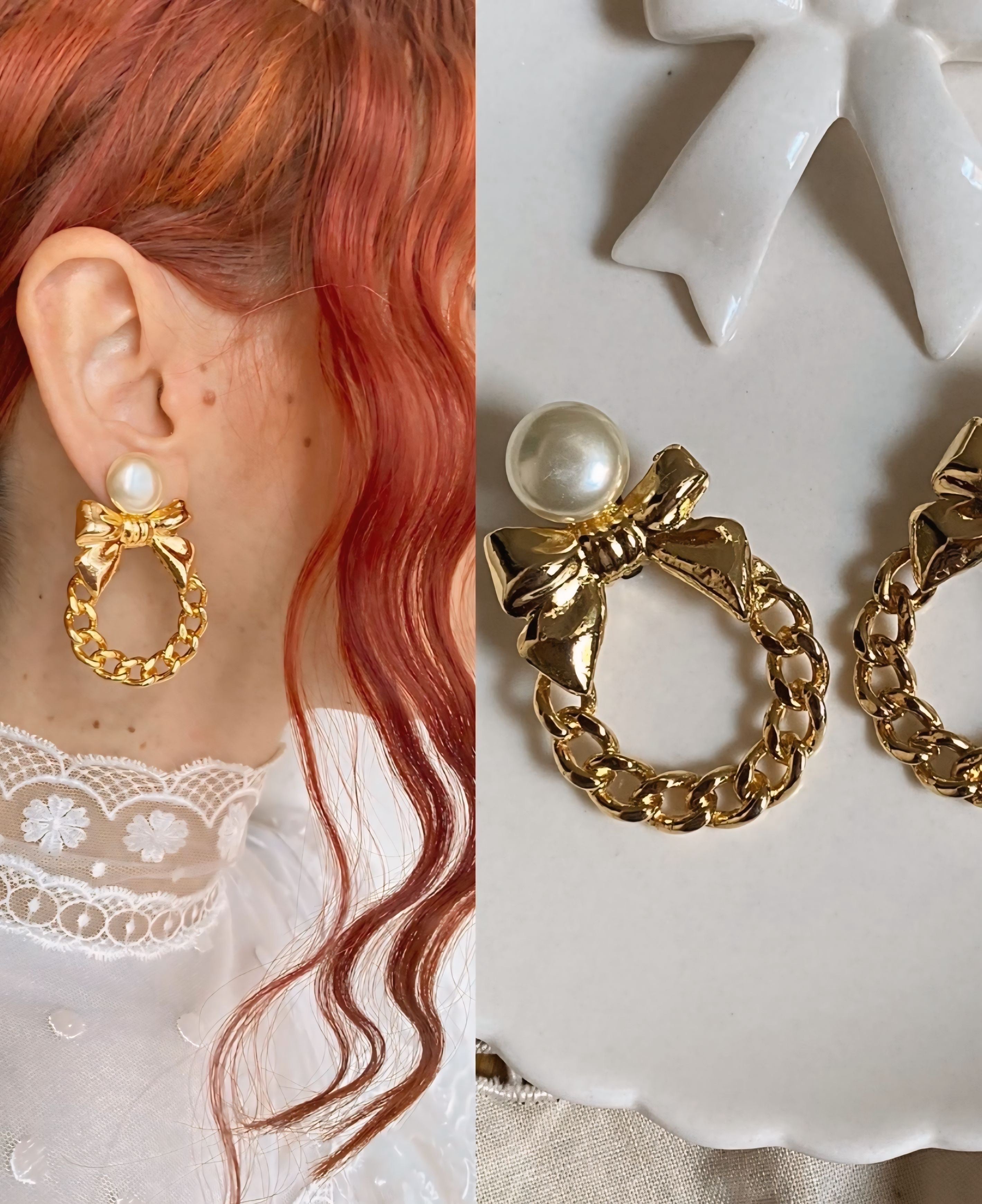 Vorrei che fosse amore orecchini a fiocco