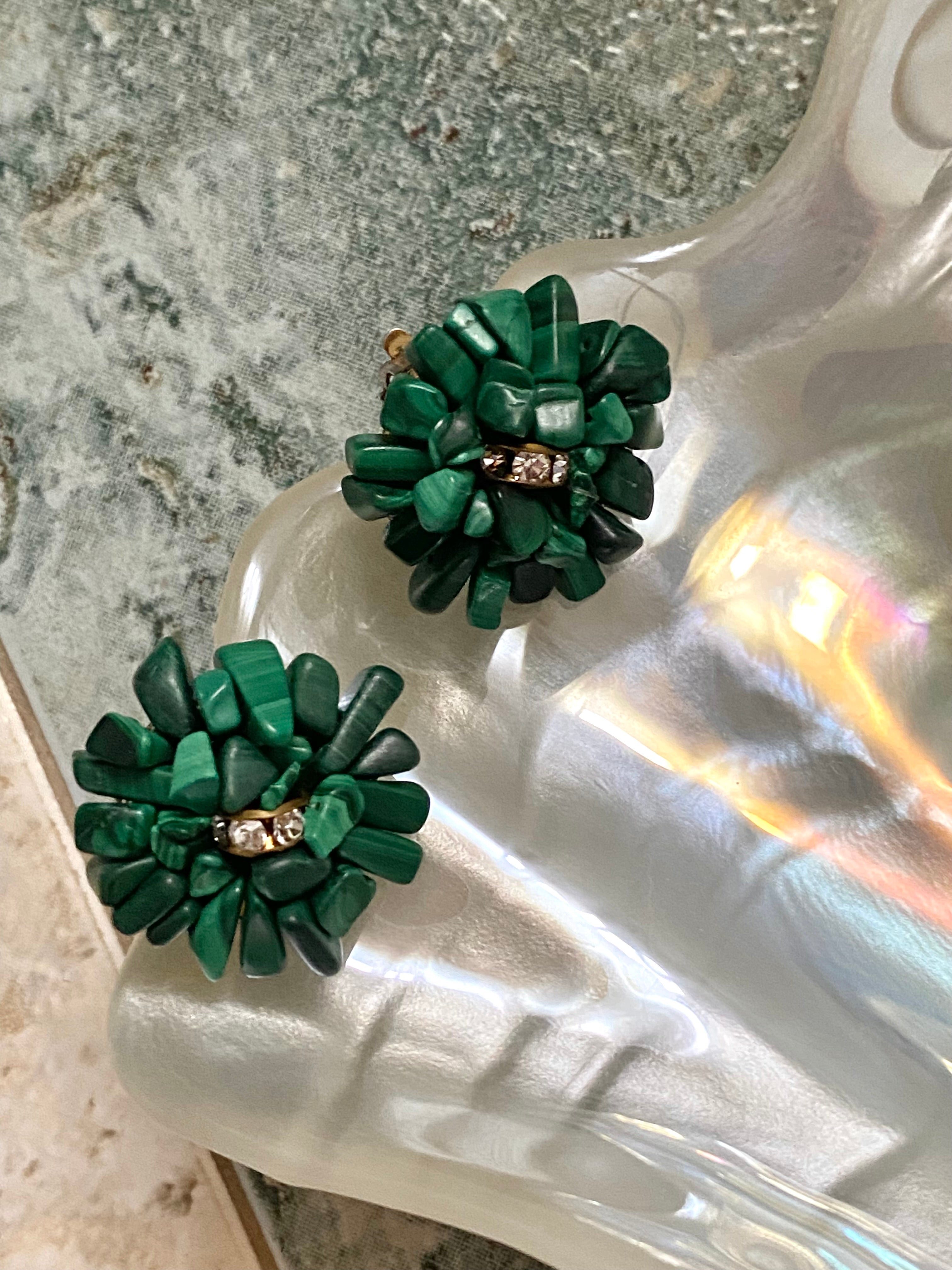 SMERALDO orecchini in pietre vere