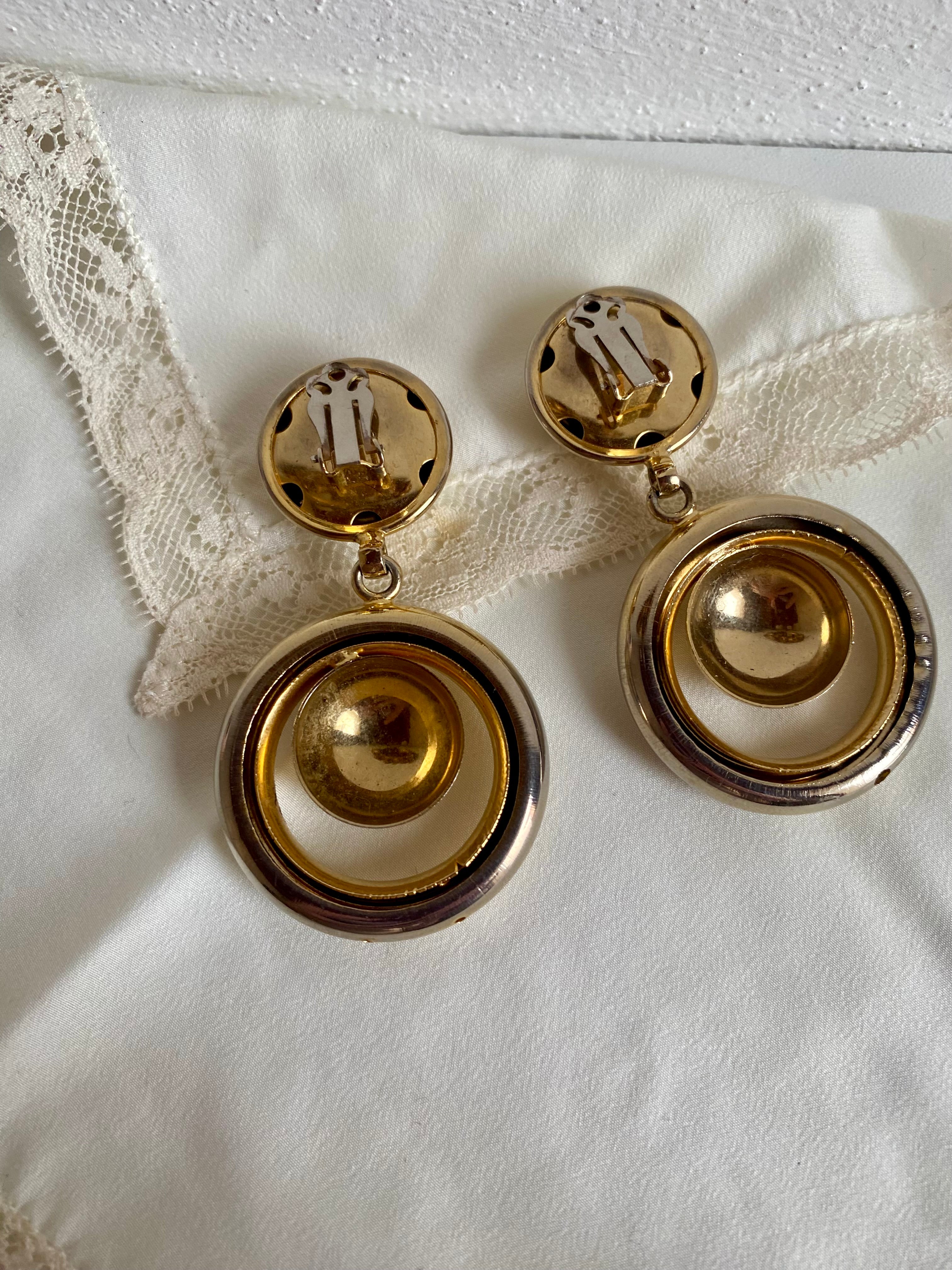 Boucles d'oreilles maxi rondes