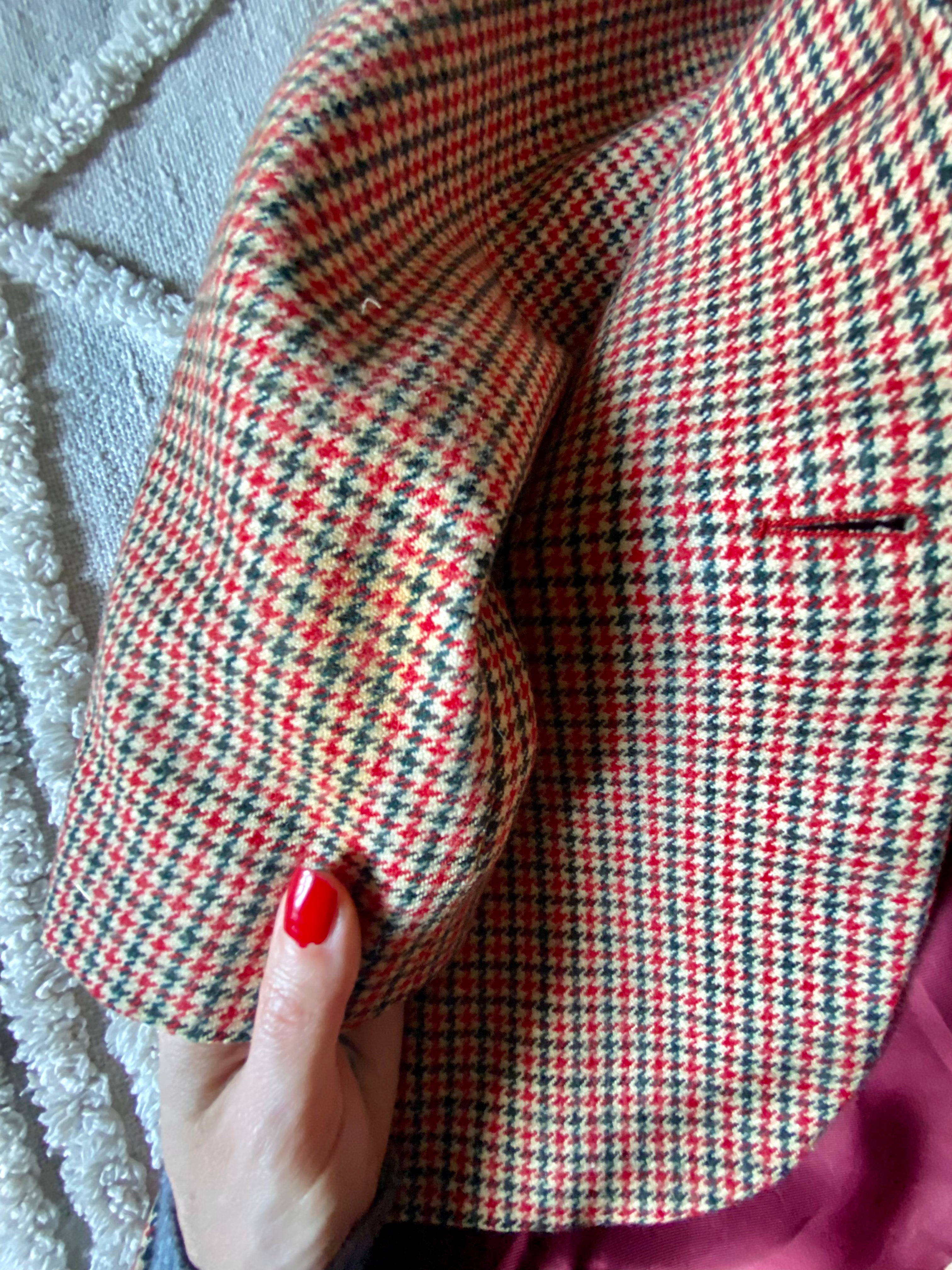 Blazer pied de poule