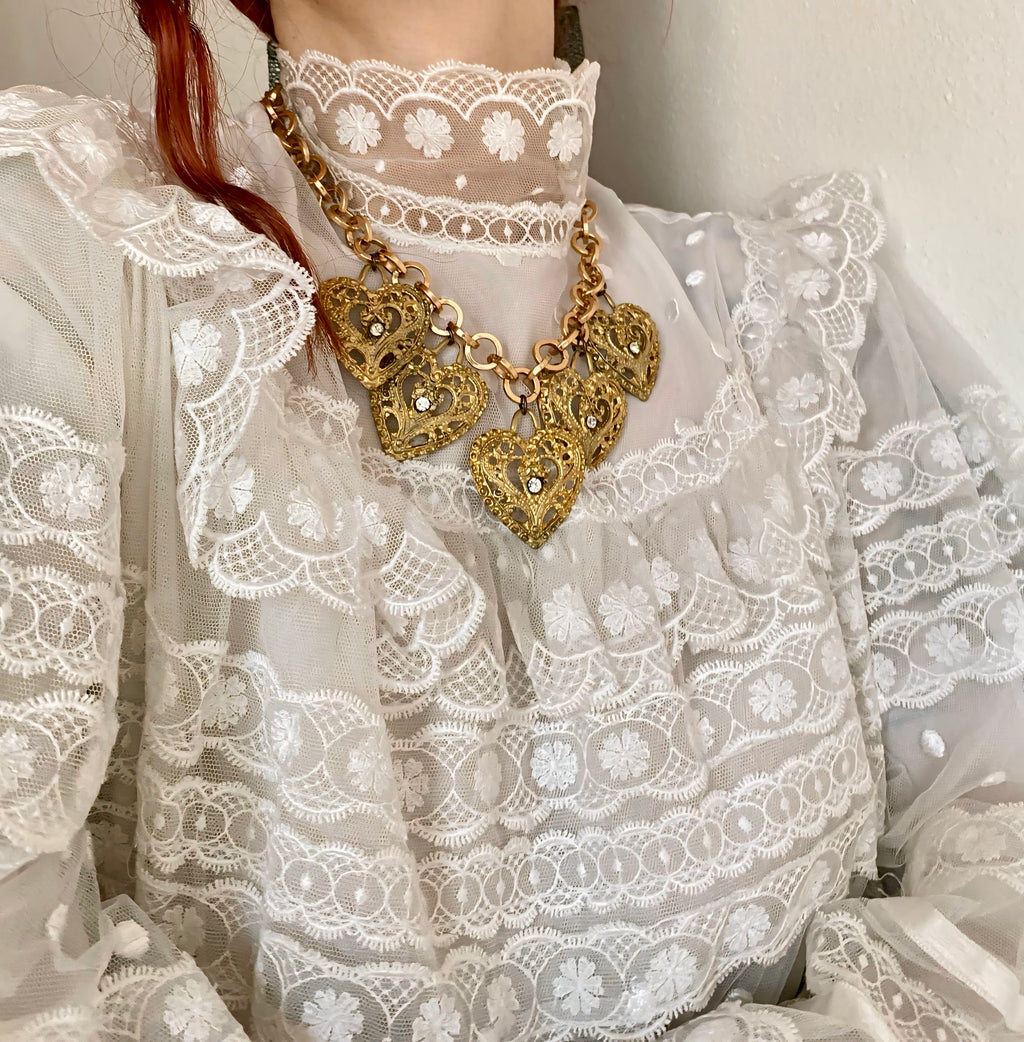 Cupido collana con cuori