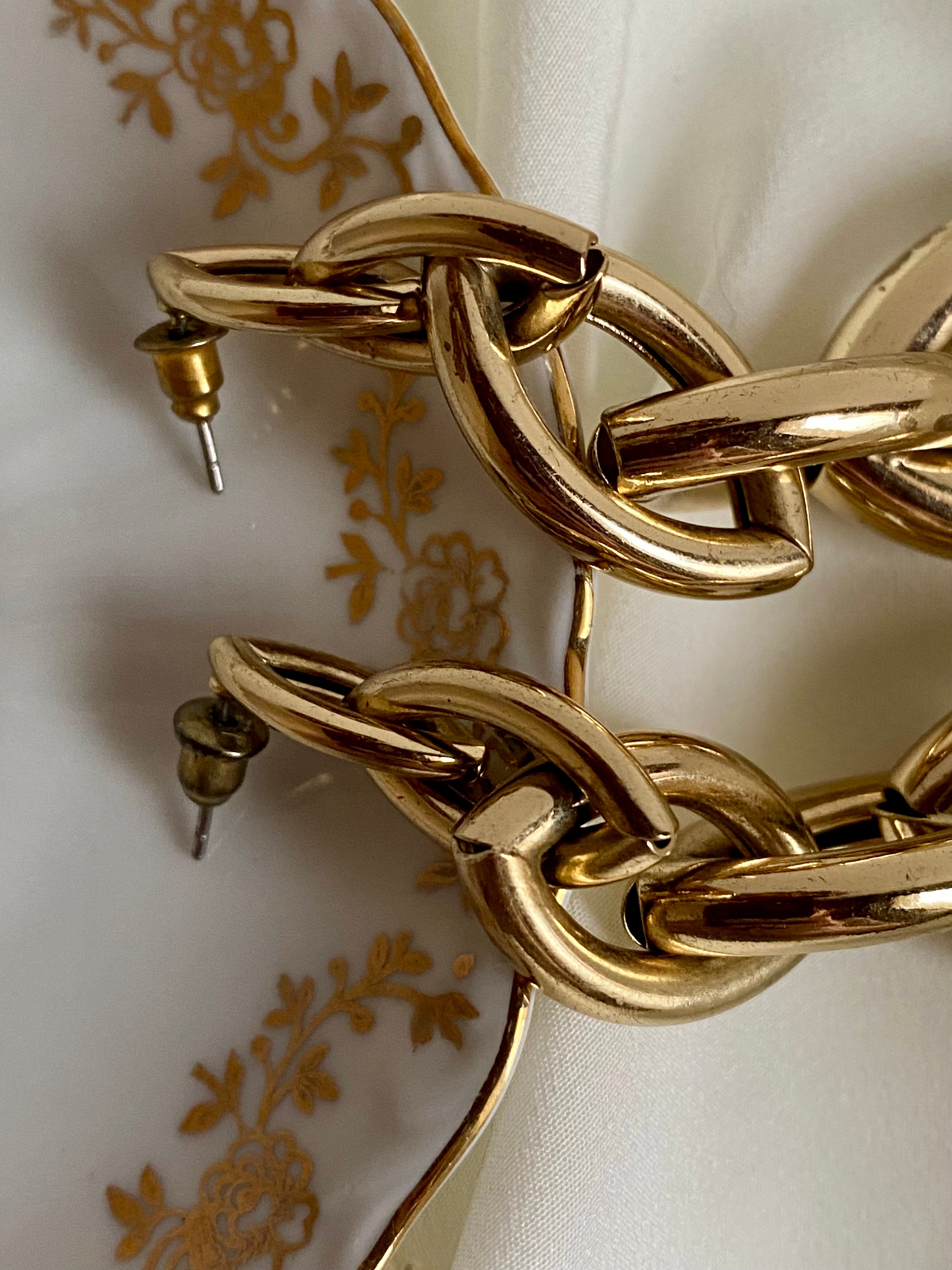 Boucles d'oreilles pendantes tressées