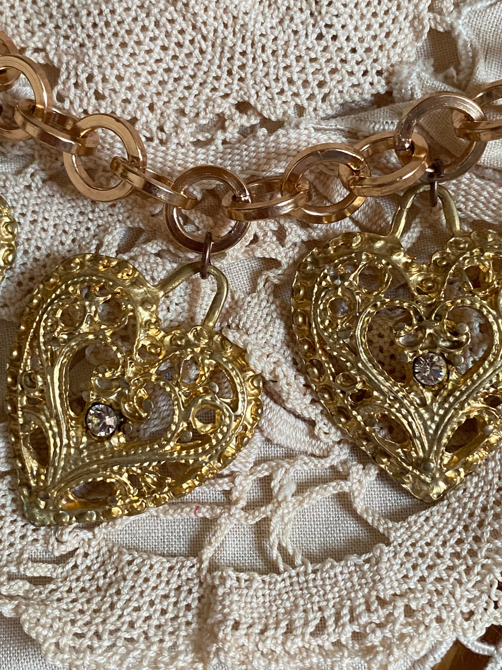 Cupido collana con cuori