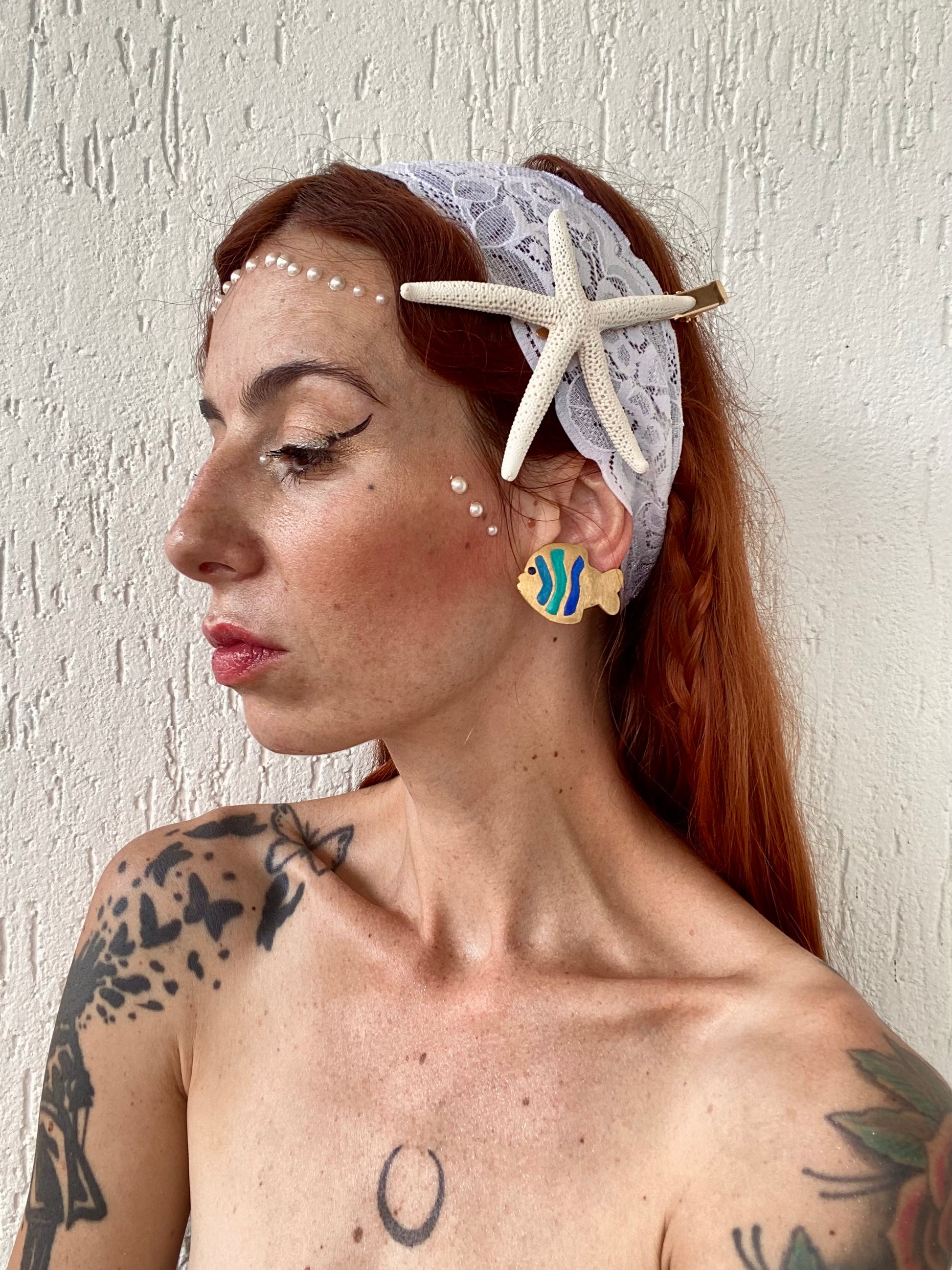 Corallina orecchini a clip by Agatha Paris