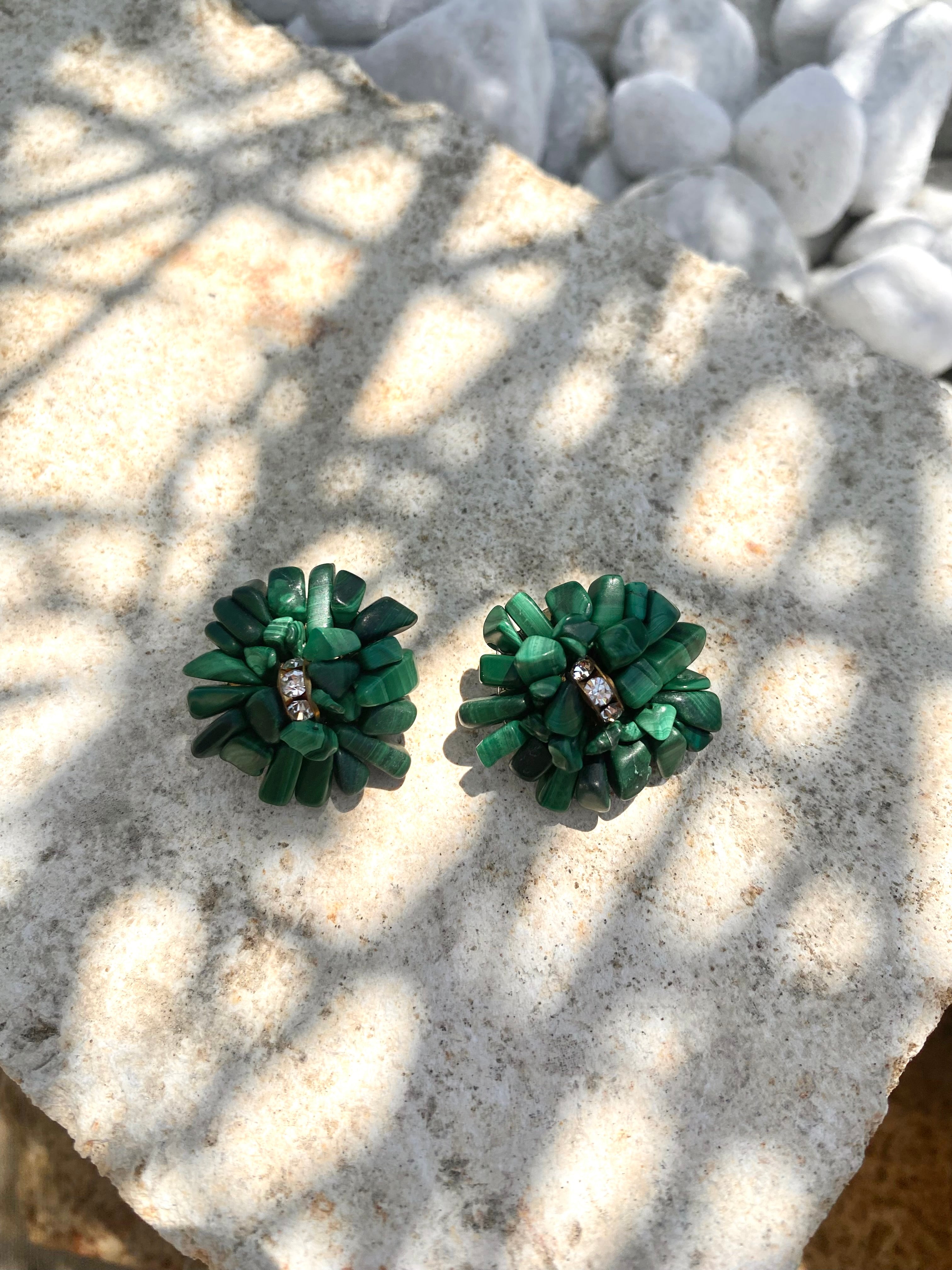 SMERALDO orecchini in pietre vere