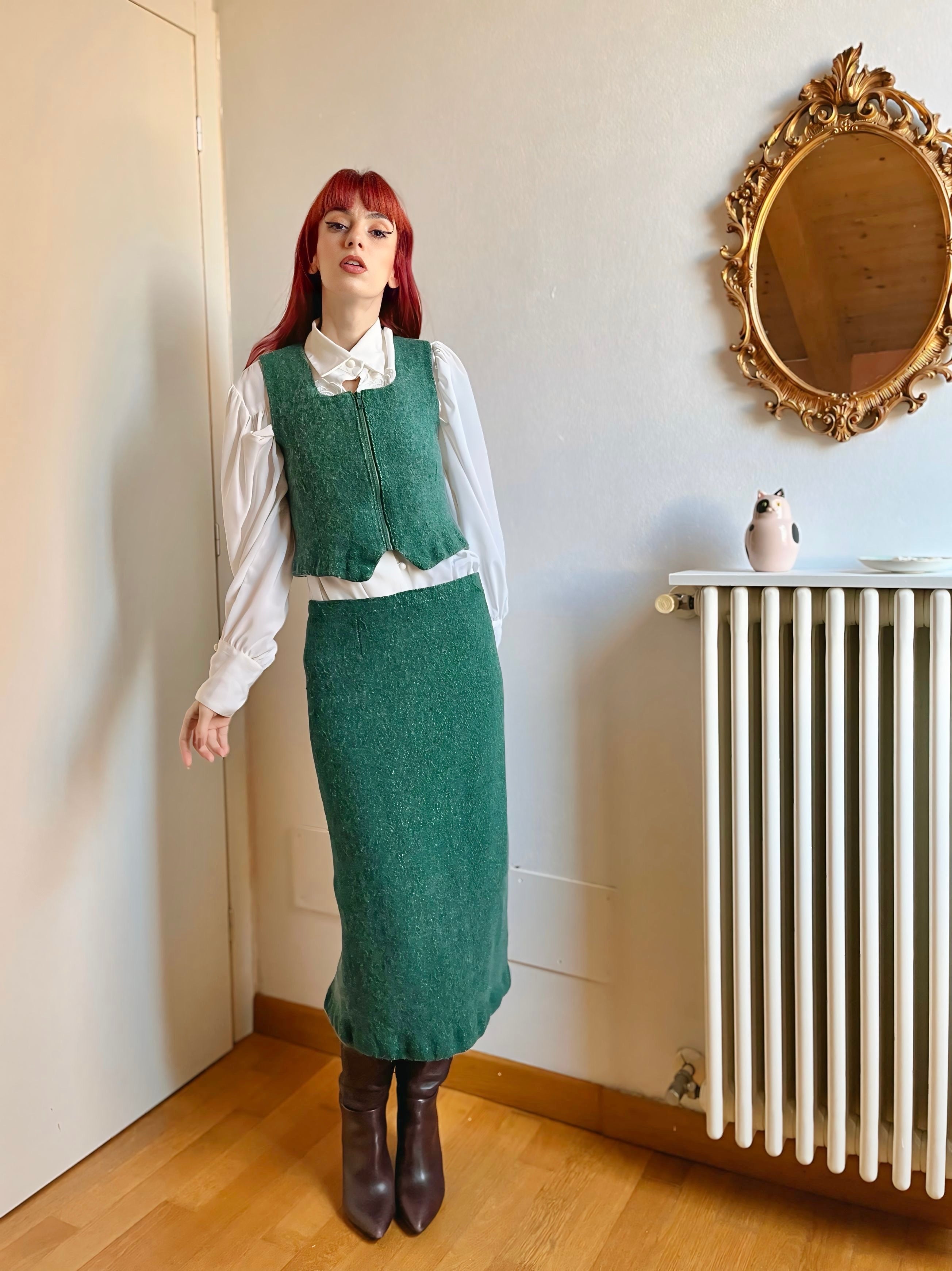 Set vintage sartoriale smeraldo