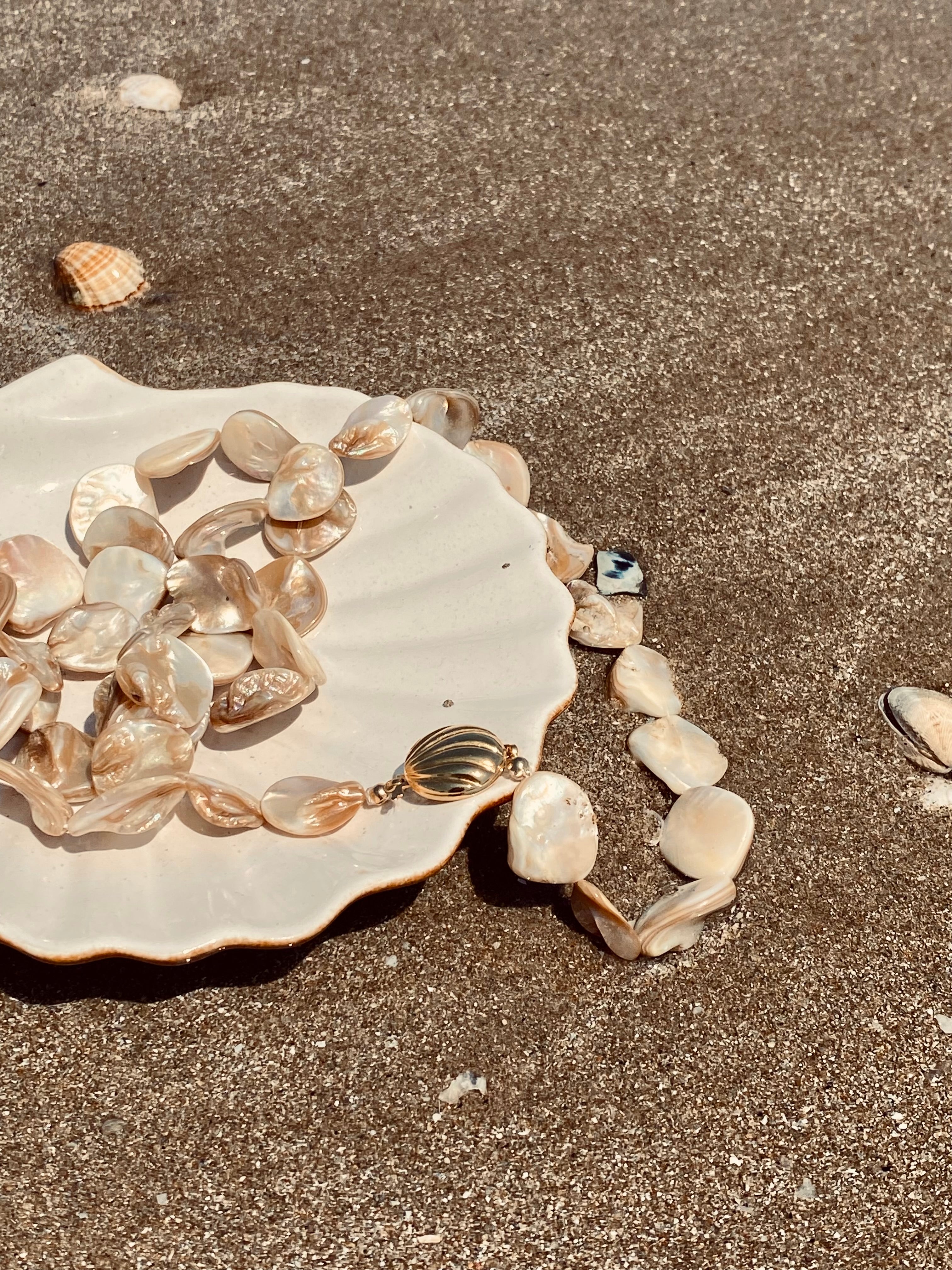 MAREA Parure in pura madreperla