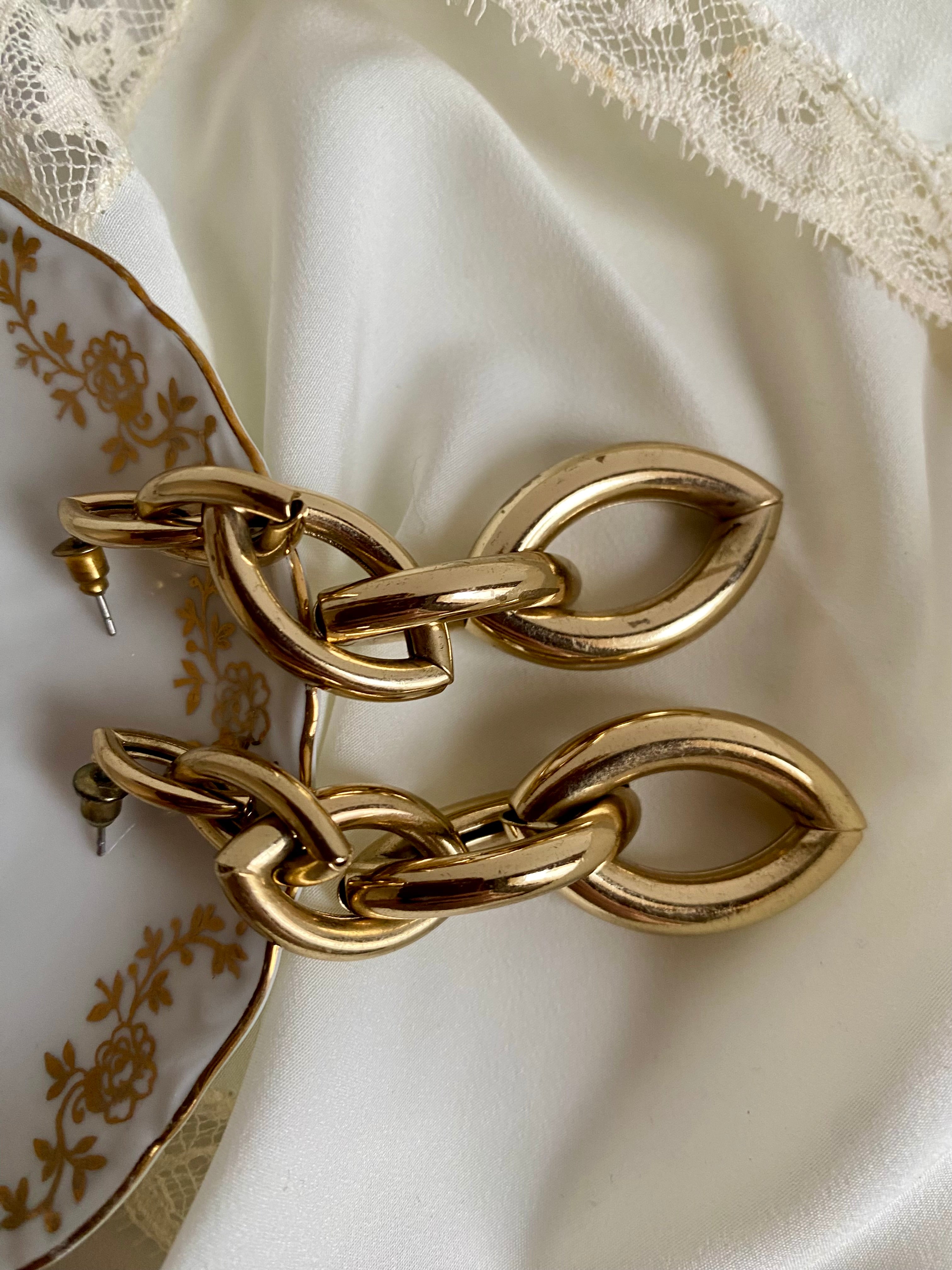 Boucles d'oreilles pendantes tressées