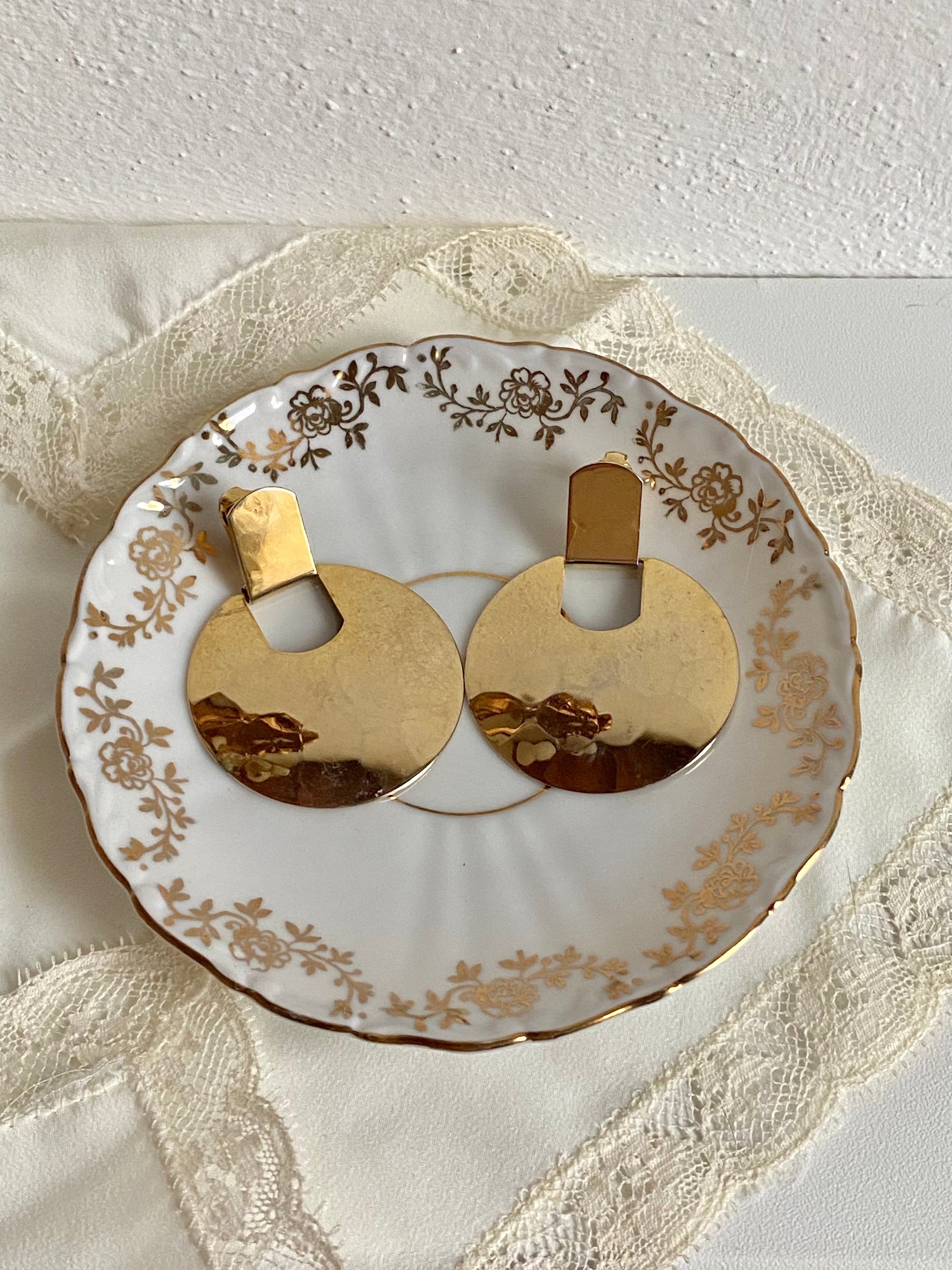 Specchio orecchini rotondi