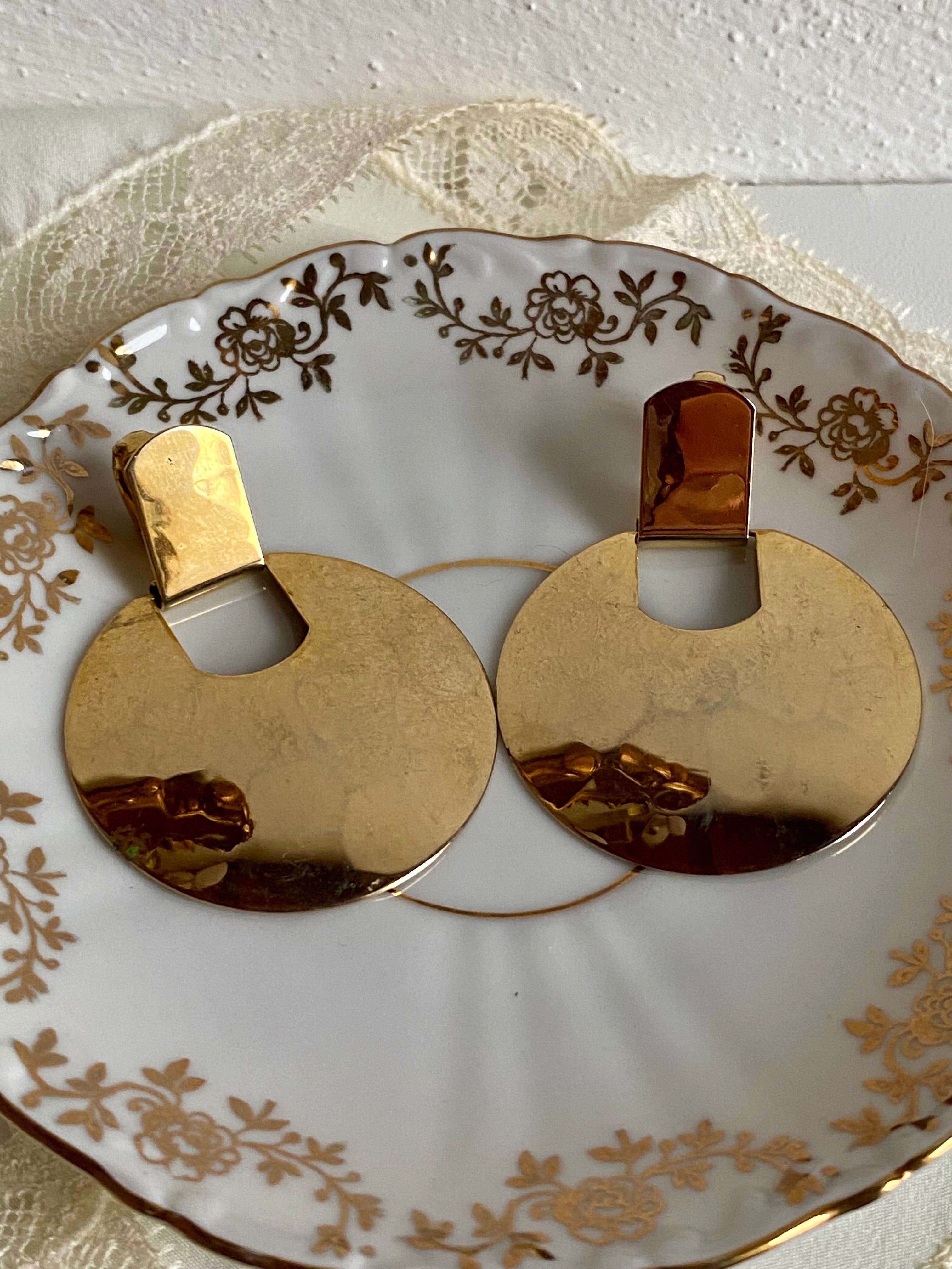 Specchio orecchini rotondi