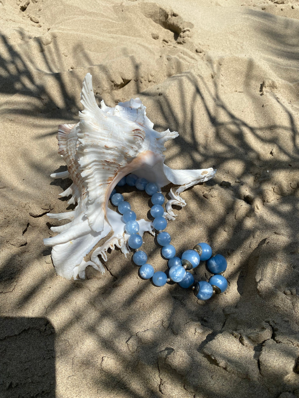 Bolle blu collana ‘60