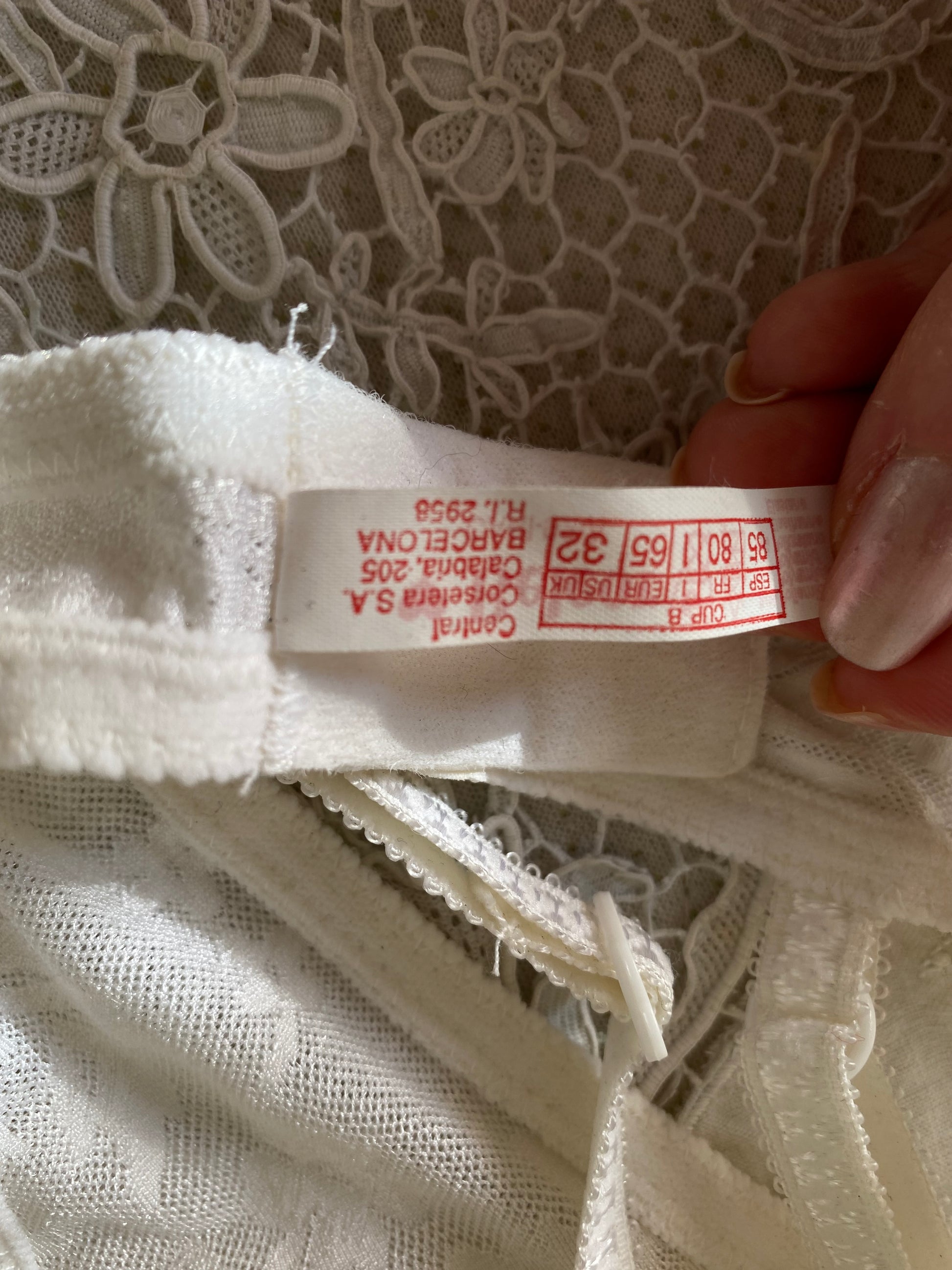 Reggiseno bianco in pizzo