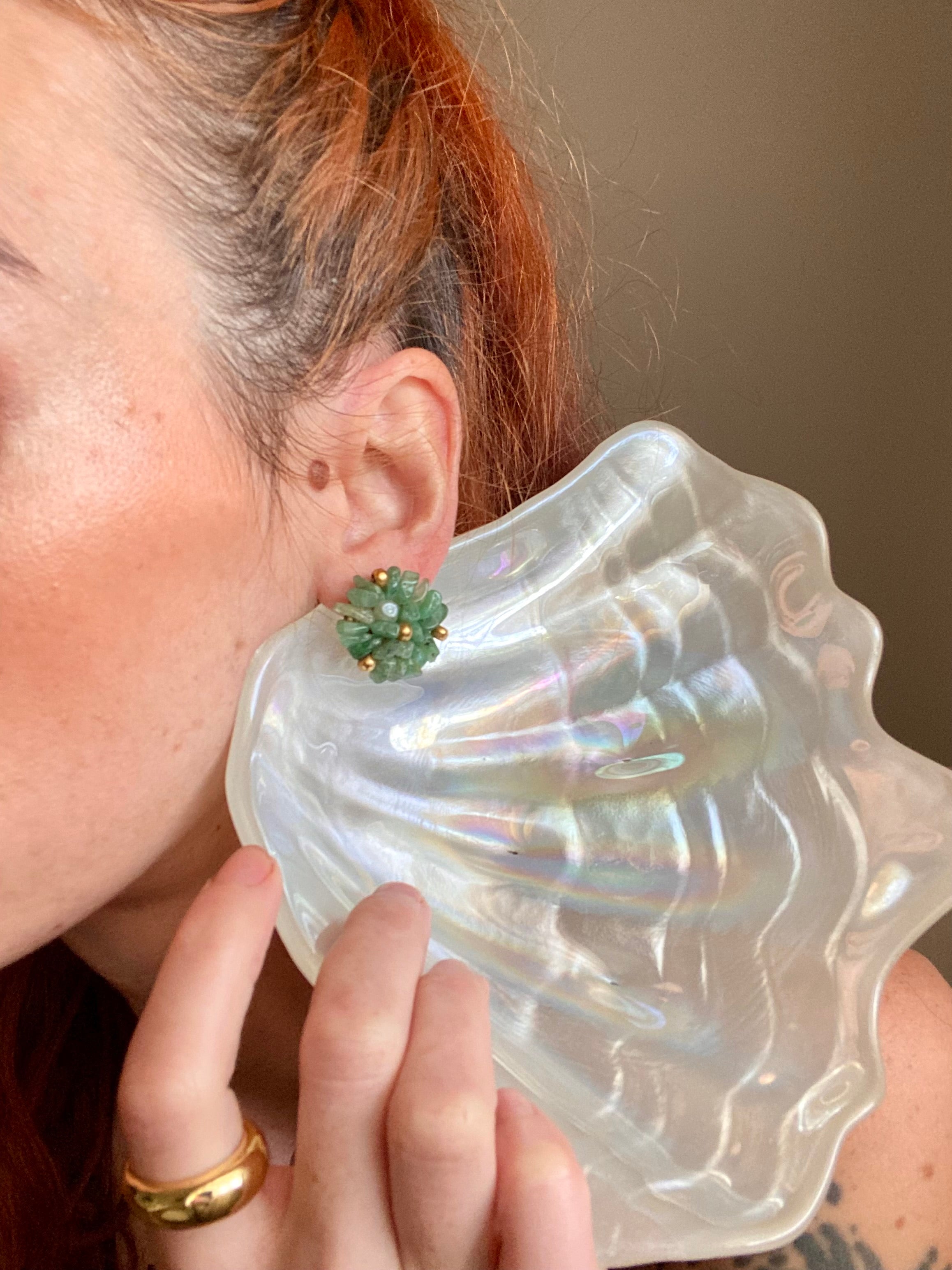 Boucles d'oreilles TURQUOISE en pierres naturelles