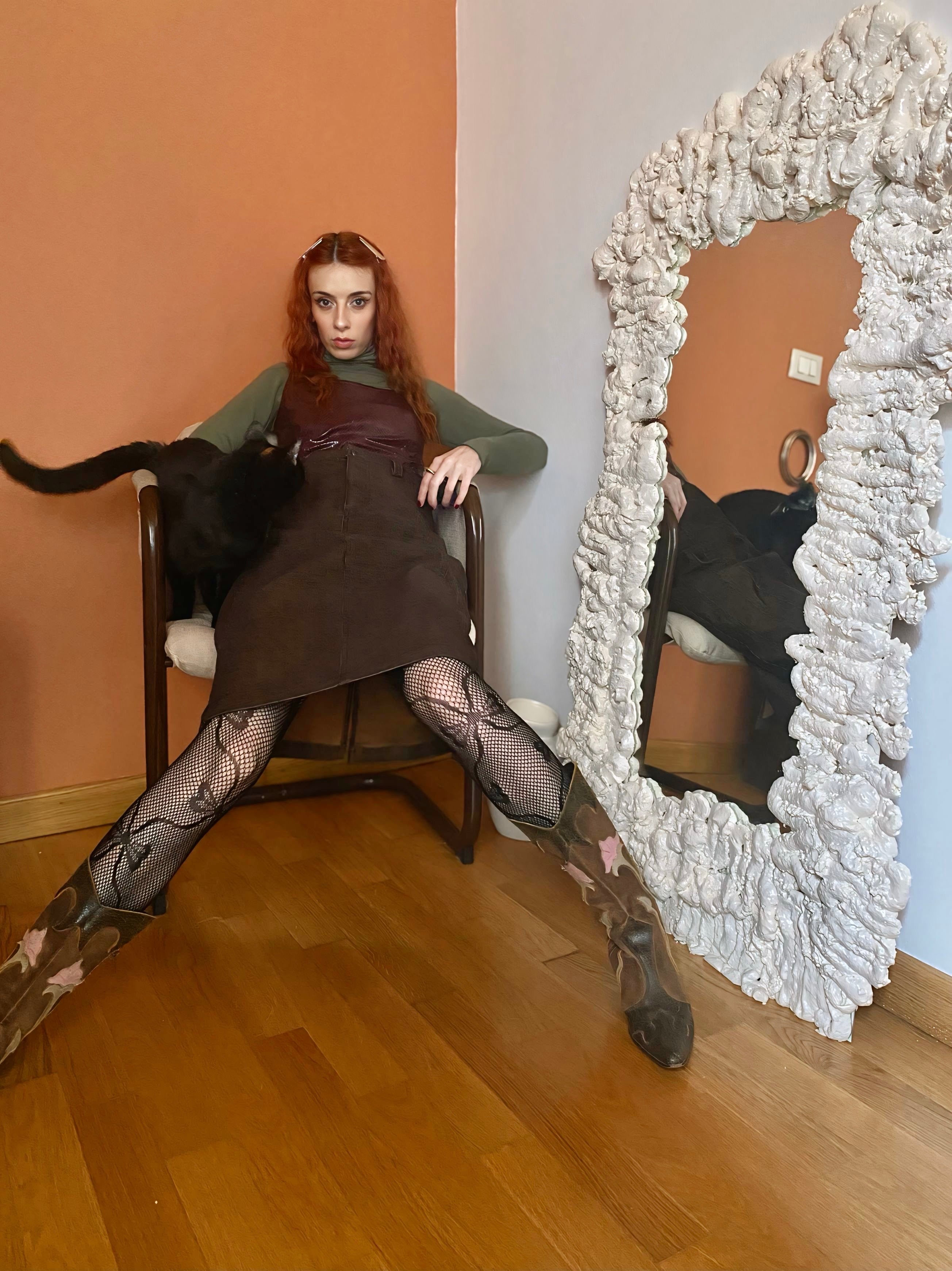 Gonna midi cioccolato