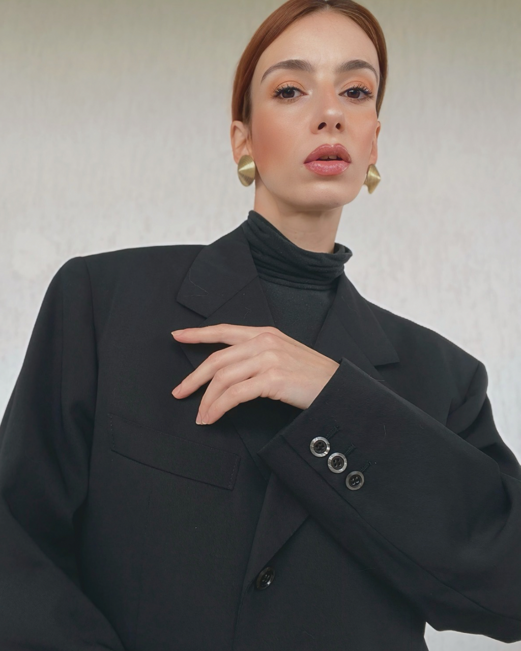 Blazer sartoriale monopetto revers punta di lancia