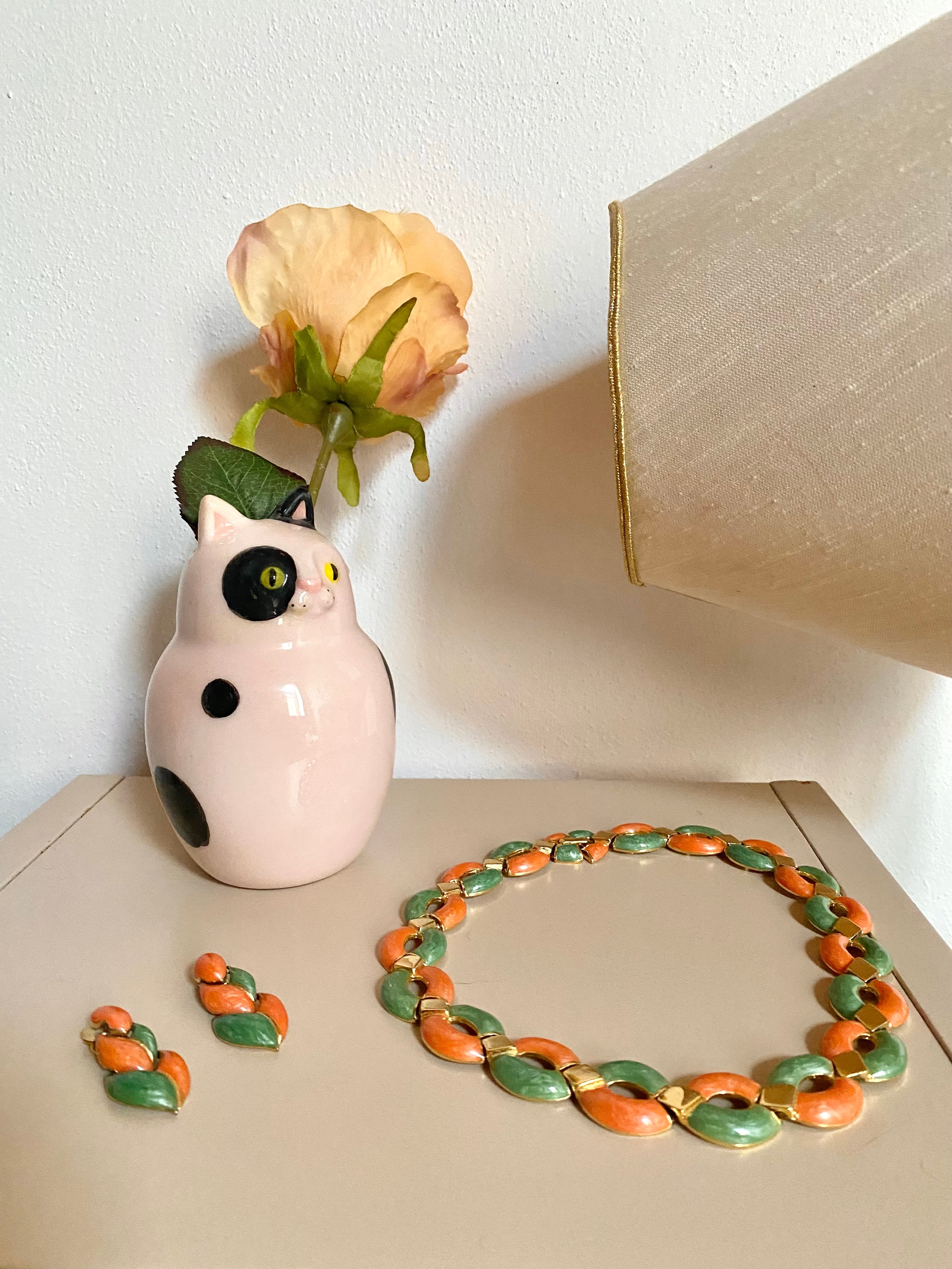 Ensemble émaillé années 60