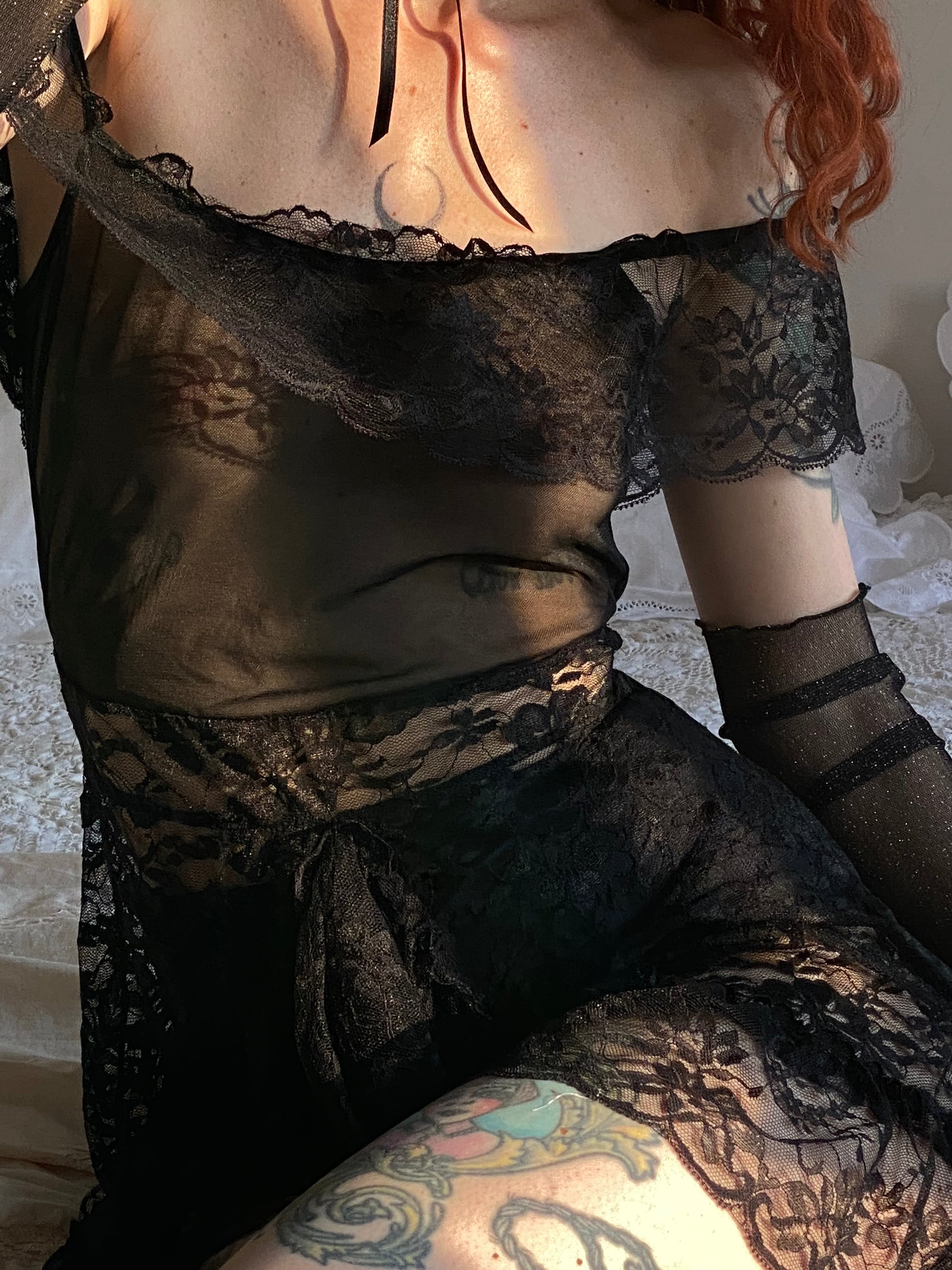 Baby doll noir velour