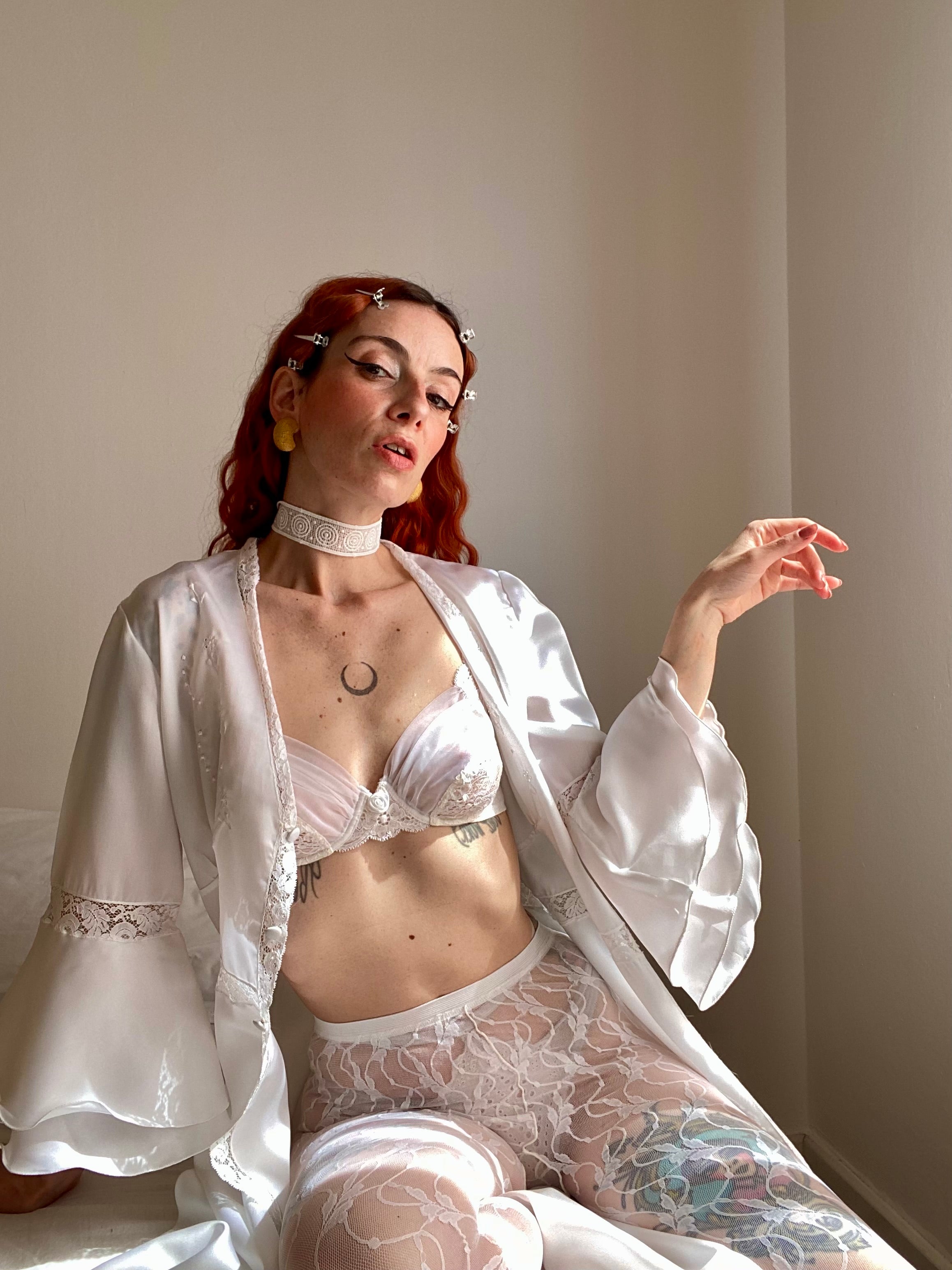 Reggiseno bianco in pizzo