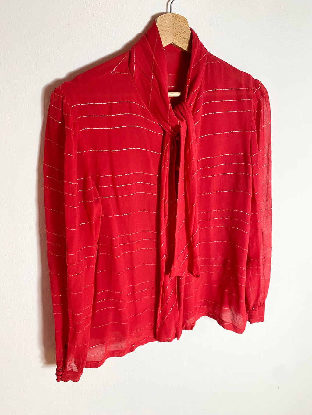 Camicia jabot in velo