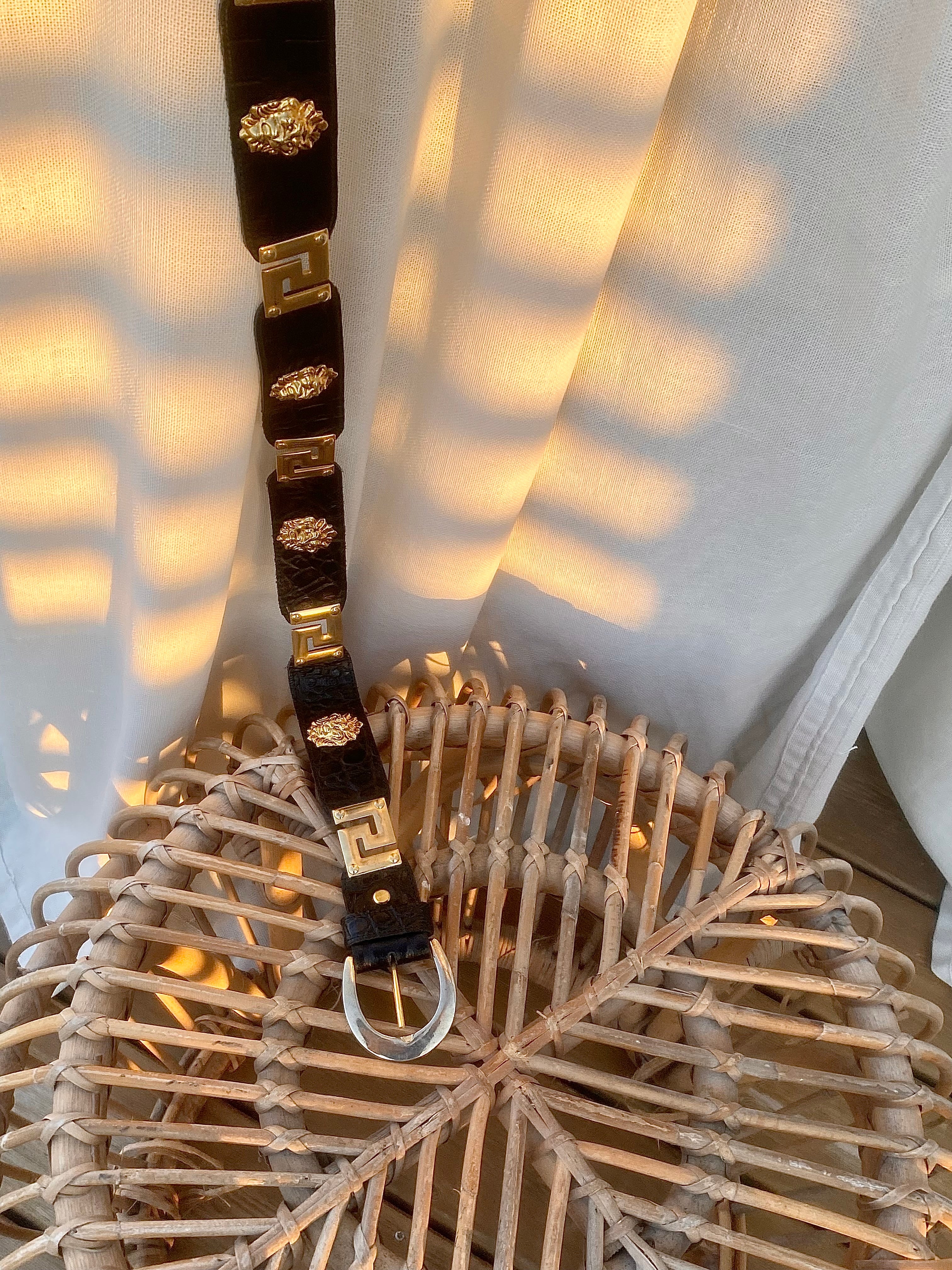 Ceinture Léone en cuir noir