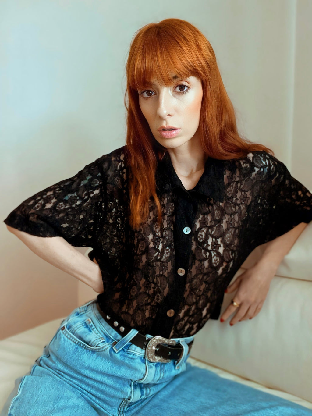 Camicia in pizzo
