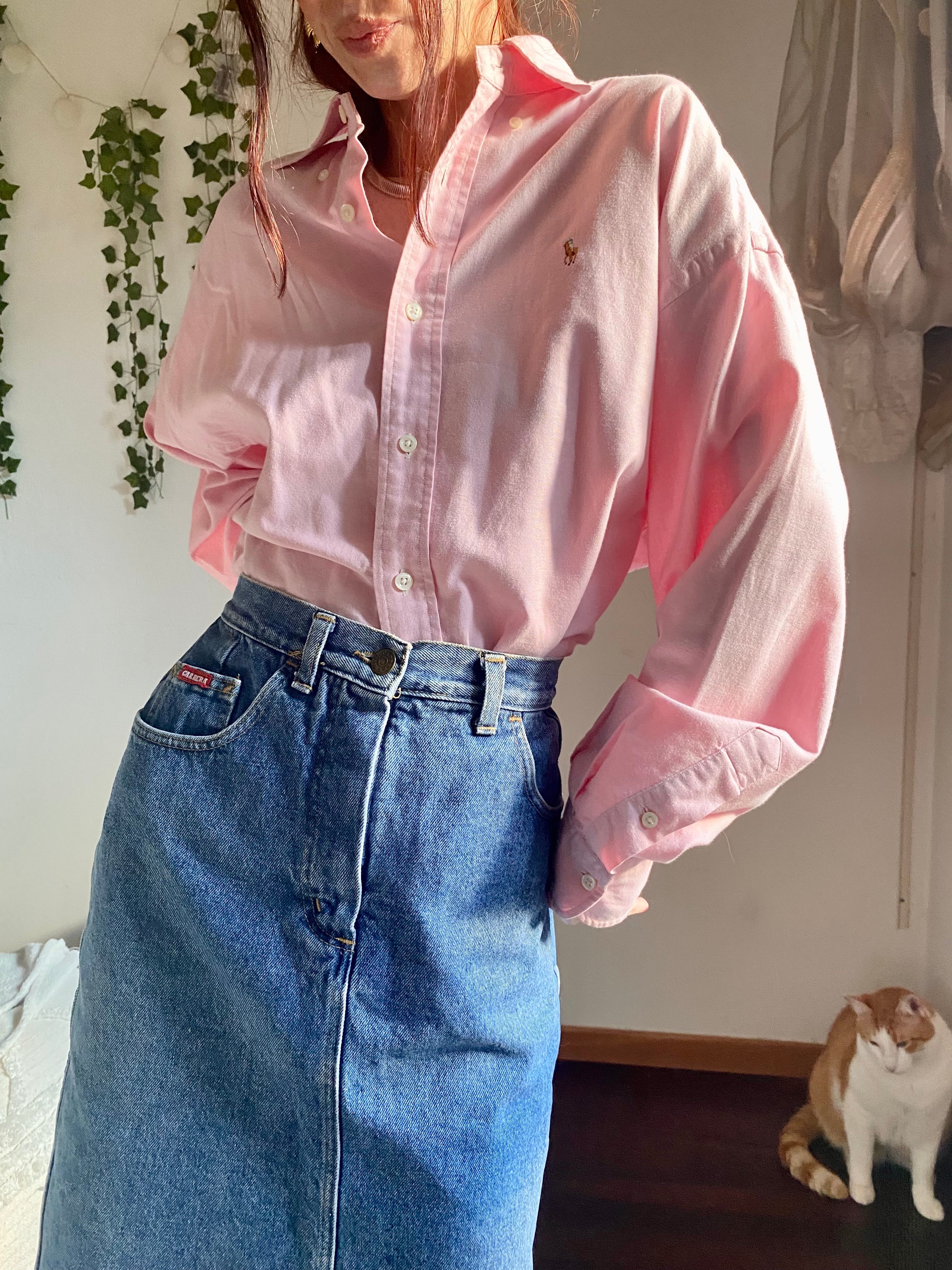 Gonna Carrera midi in jeans