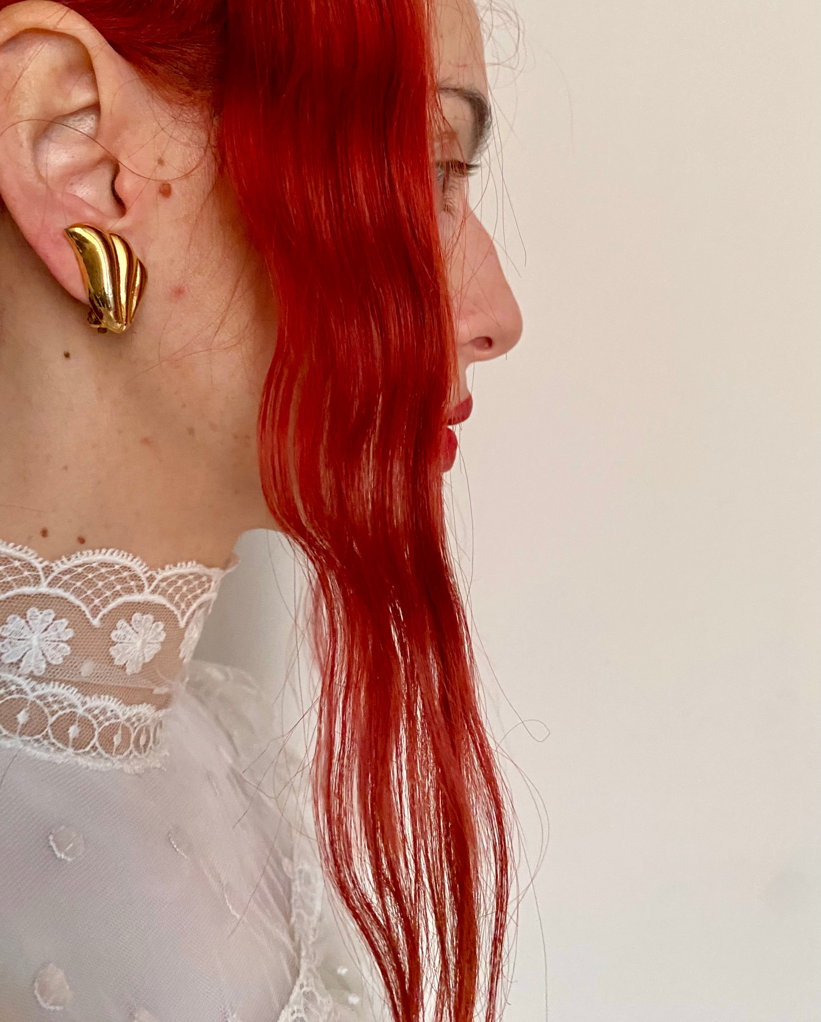 Boucles d'oreilles clips marine