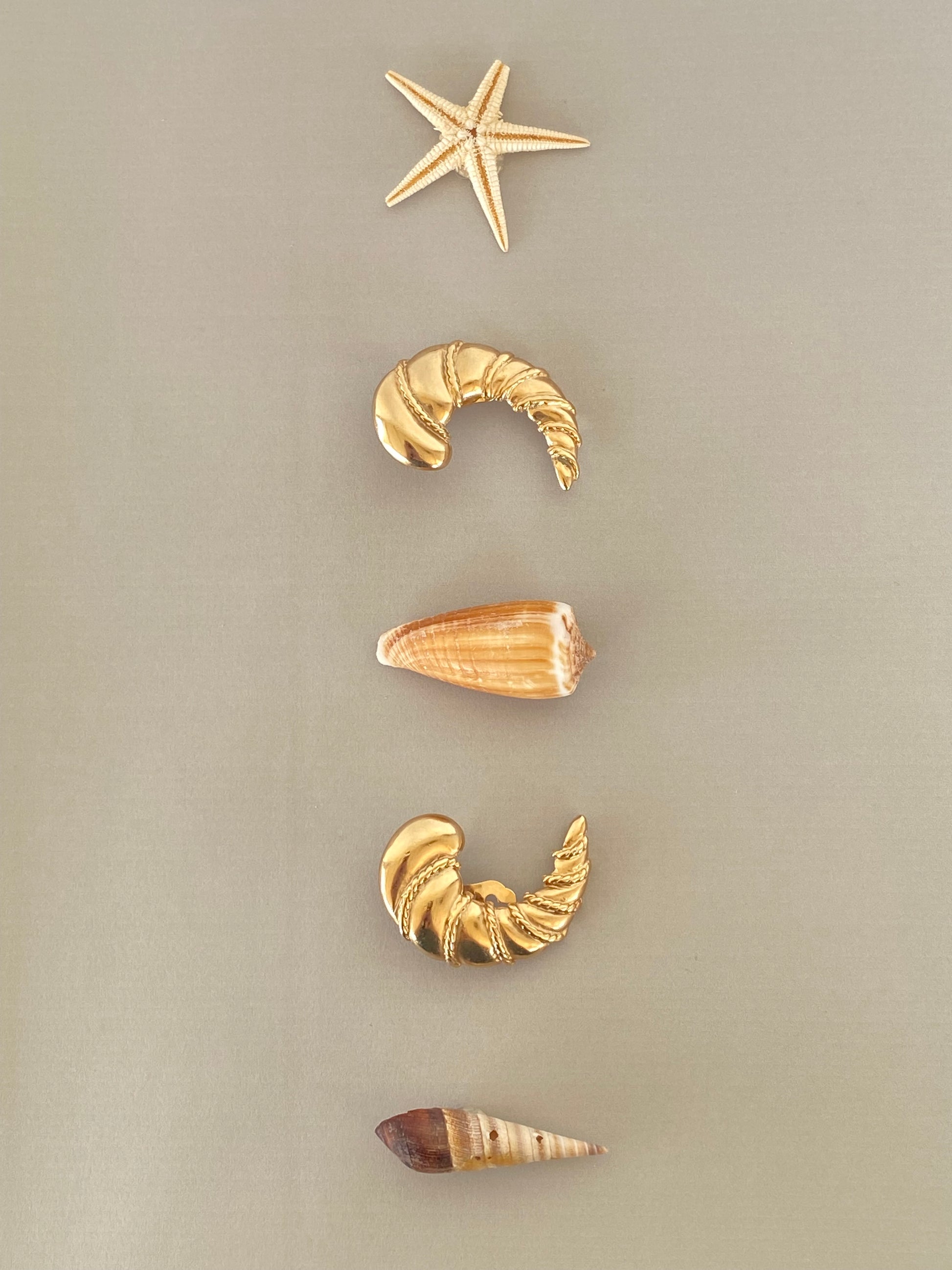 Nereide orecchini a clip a conchiglia by P&M Paris