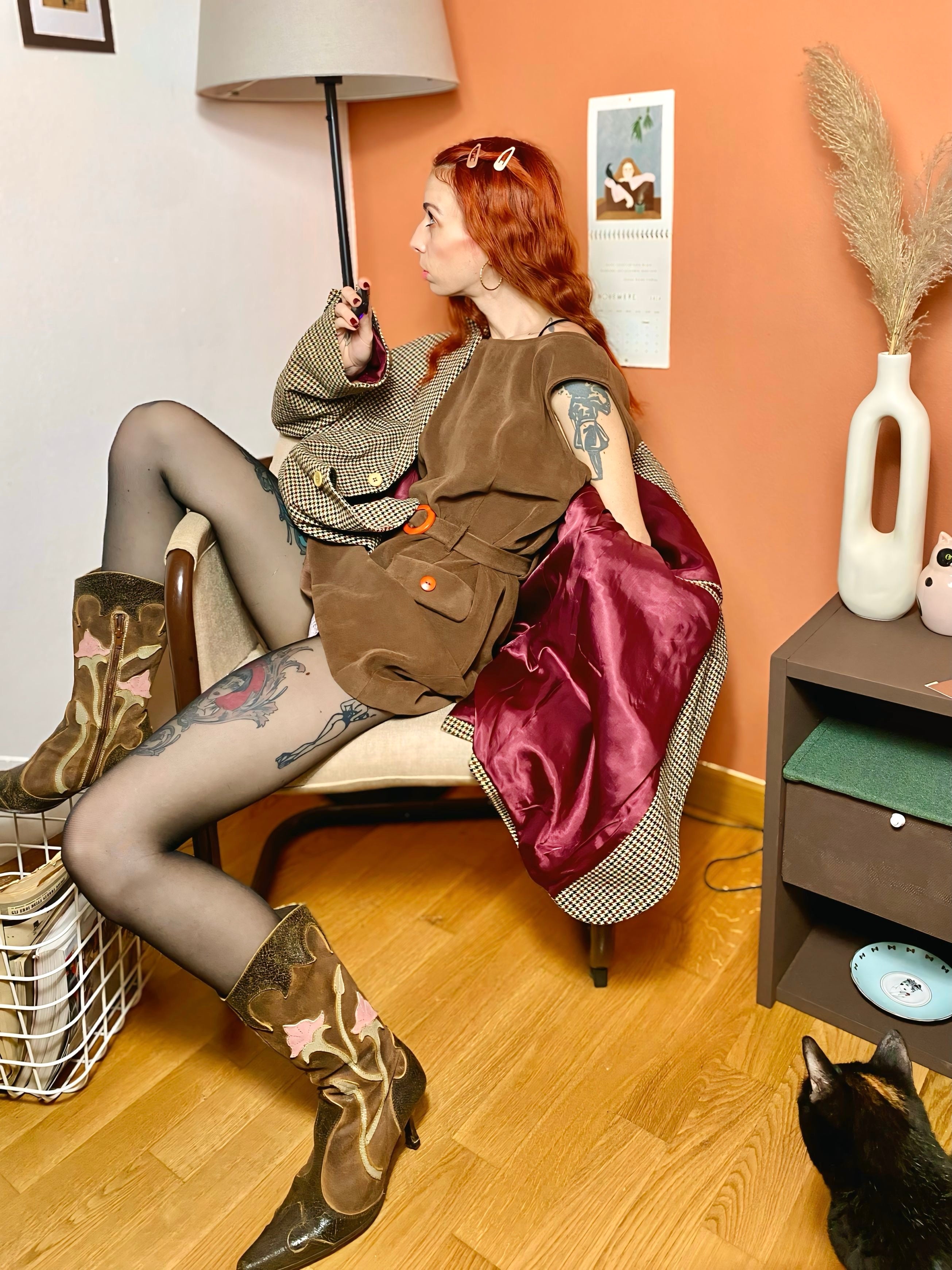 Abito anni ‘60 cioccolato Andrea Marè