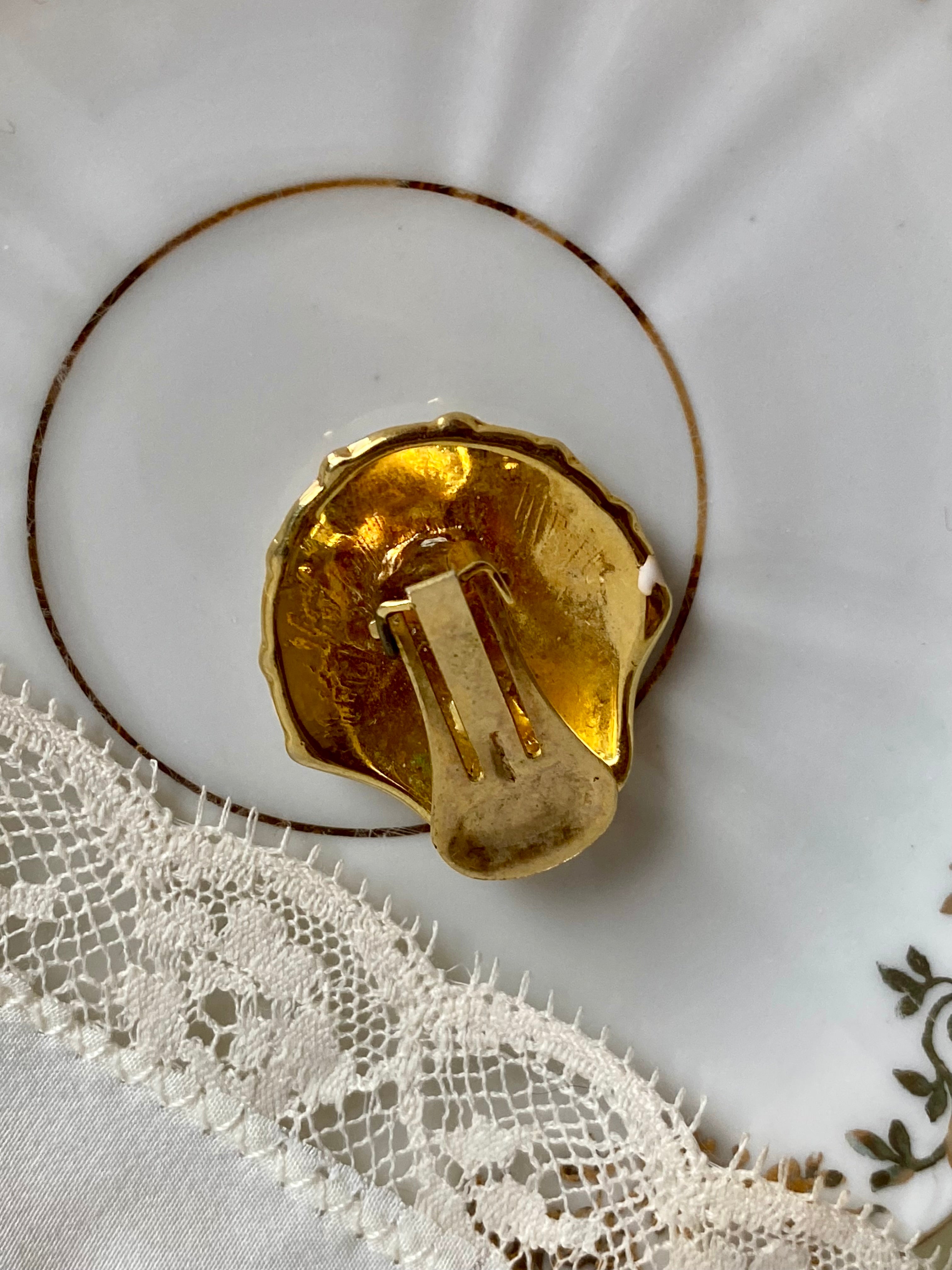 Boucles d'oreilles clips mer