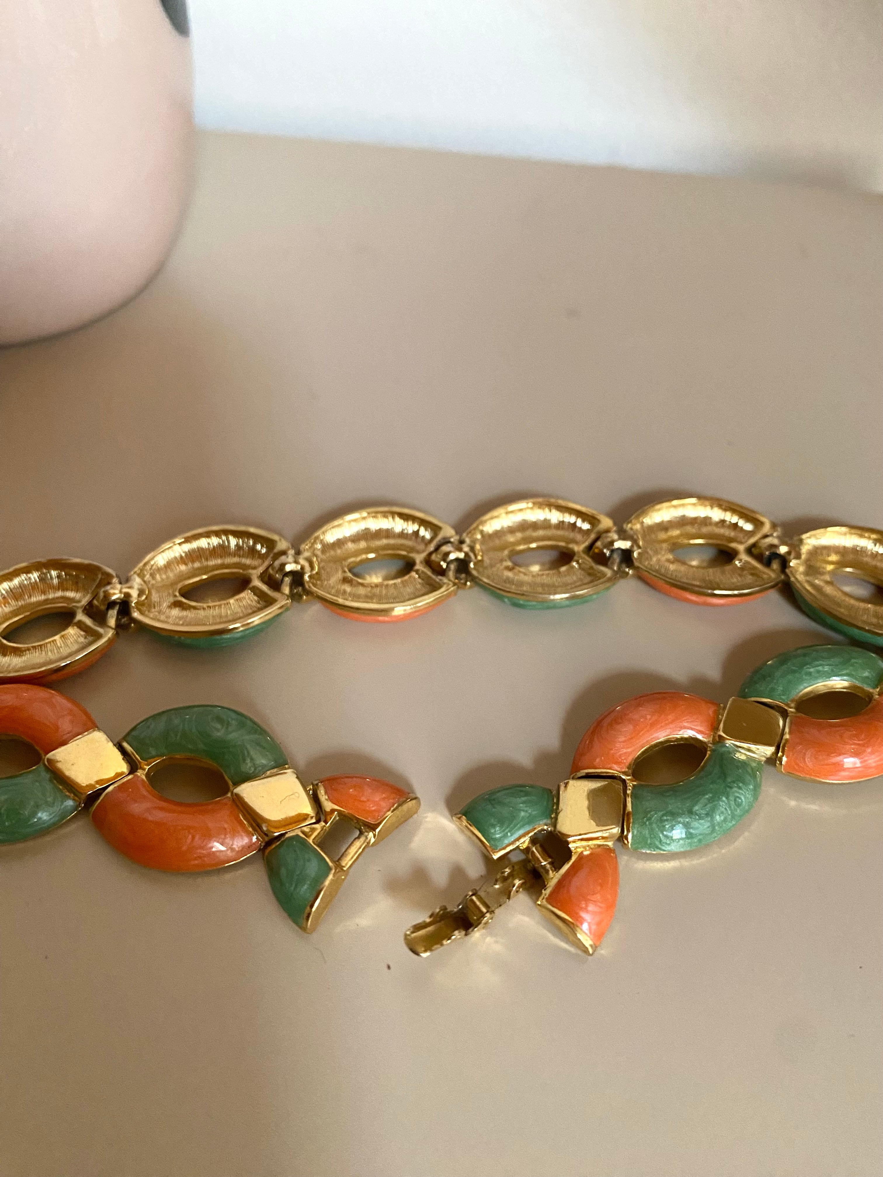 Ensemble émaillé années 60