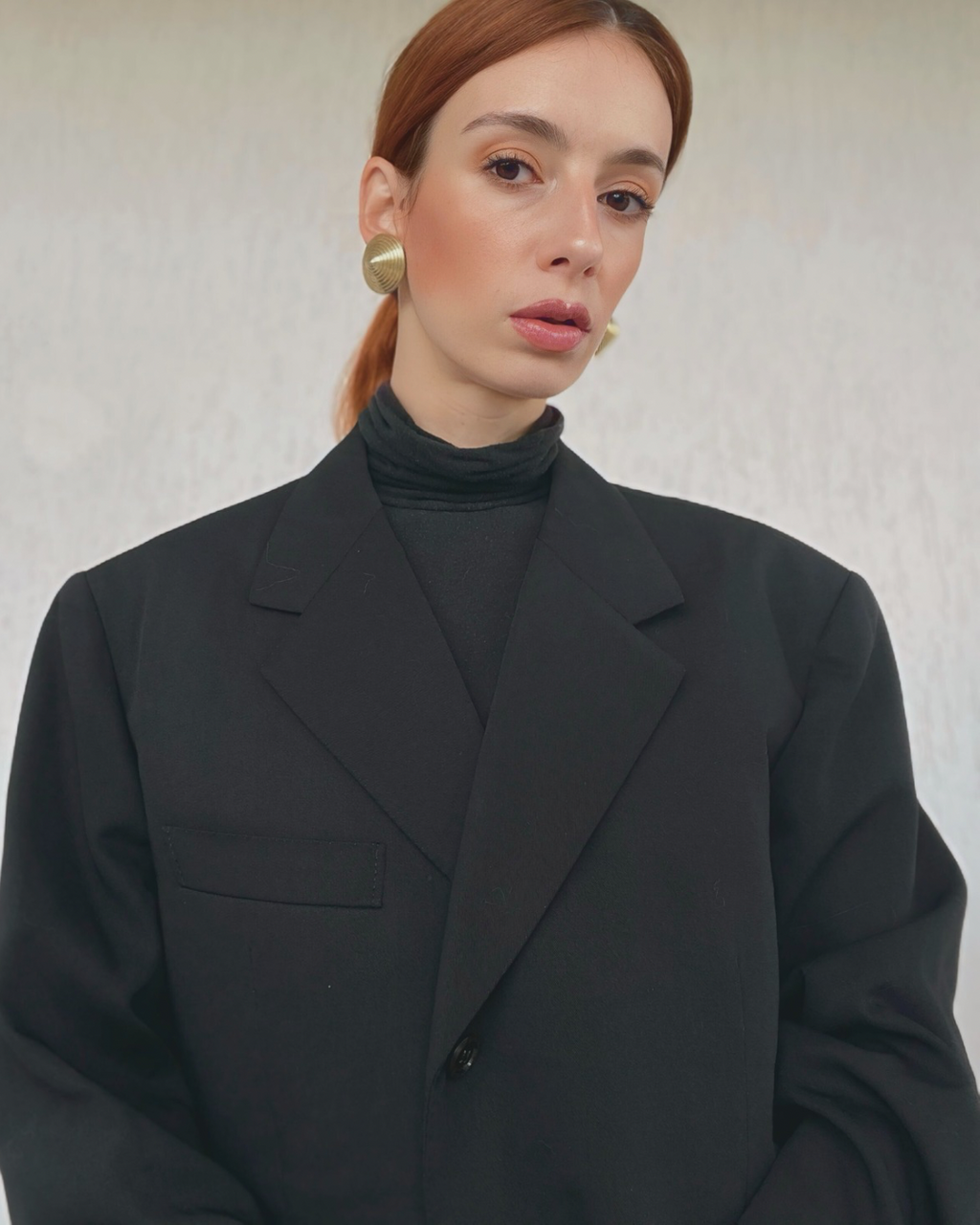 Blazer sartoriale monopetto revers punta di lancia