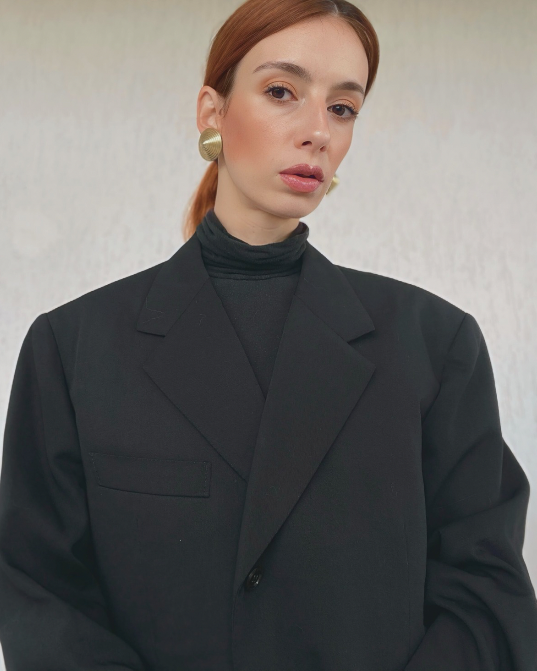 Blazer sartoriale monopetto revers punta di lancia